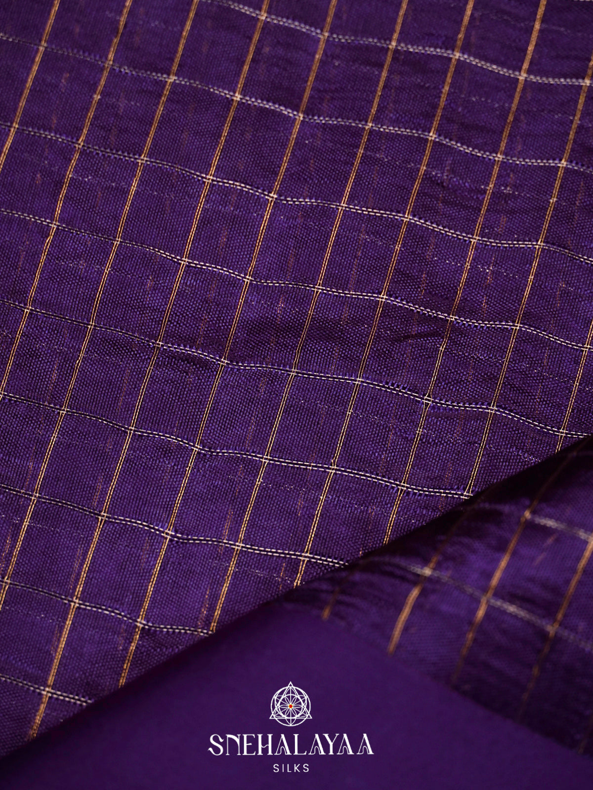 Purple  Kora Silk Saree