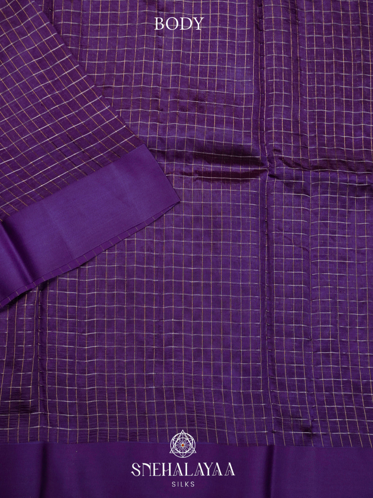 Purple  Kora Silk Saree