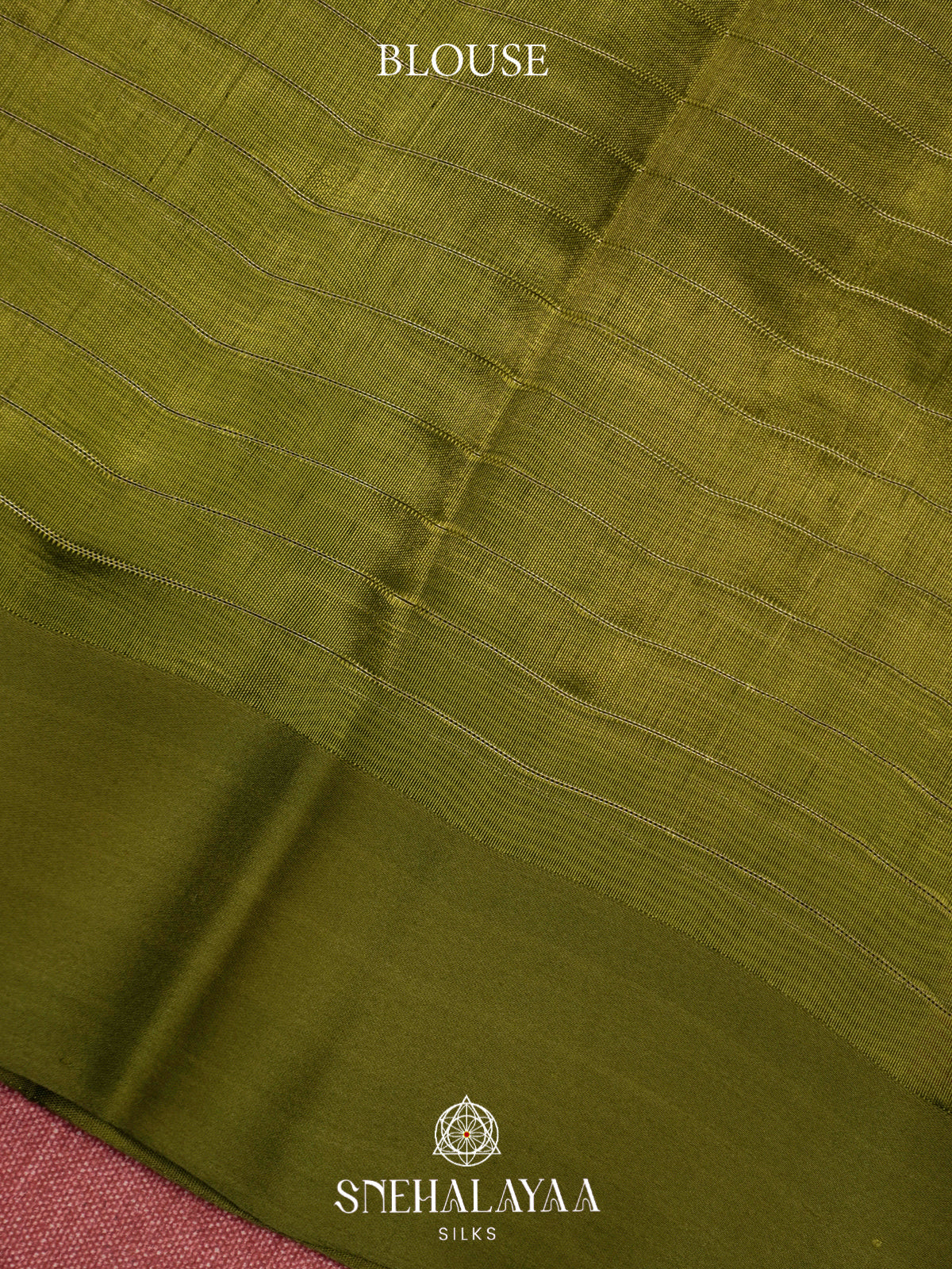Olive Green  Kora Silk Saree