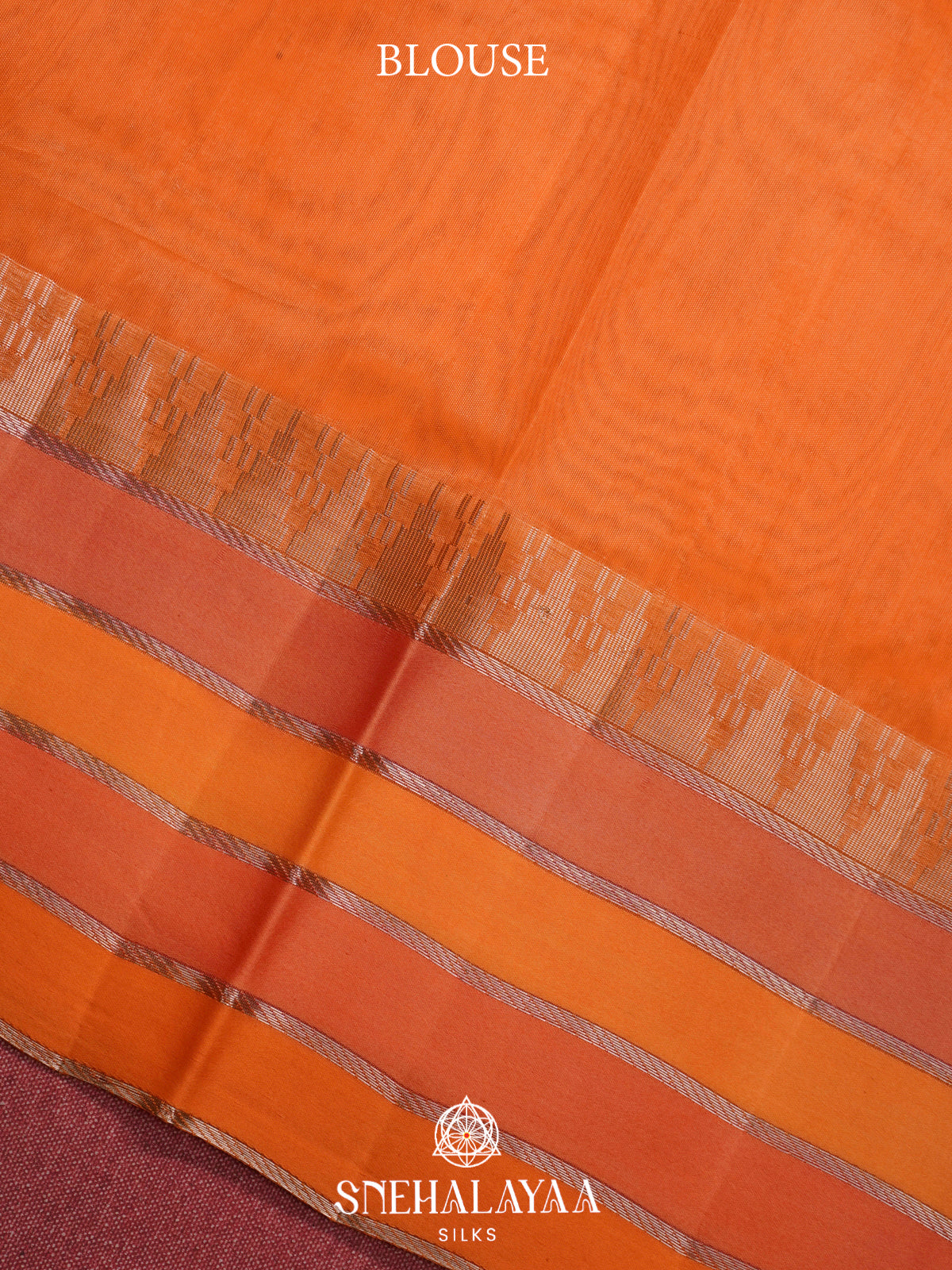 Peach  Kora Silk Saree