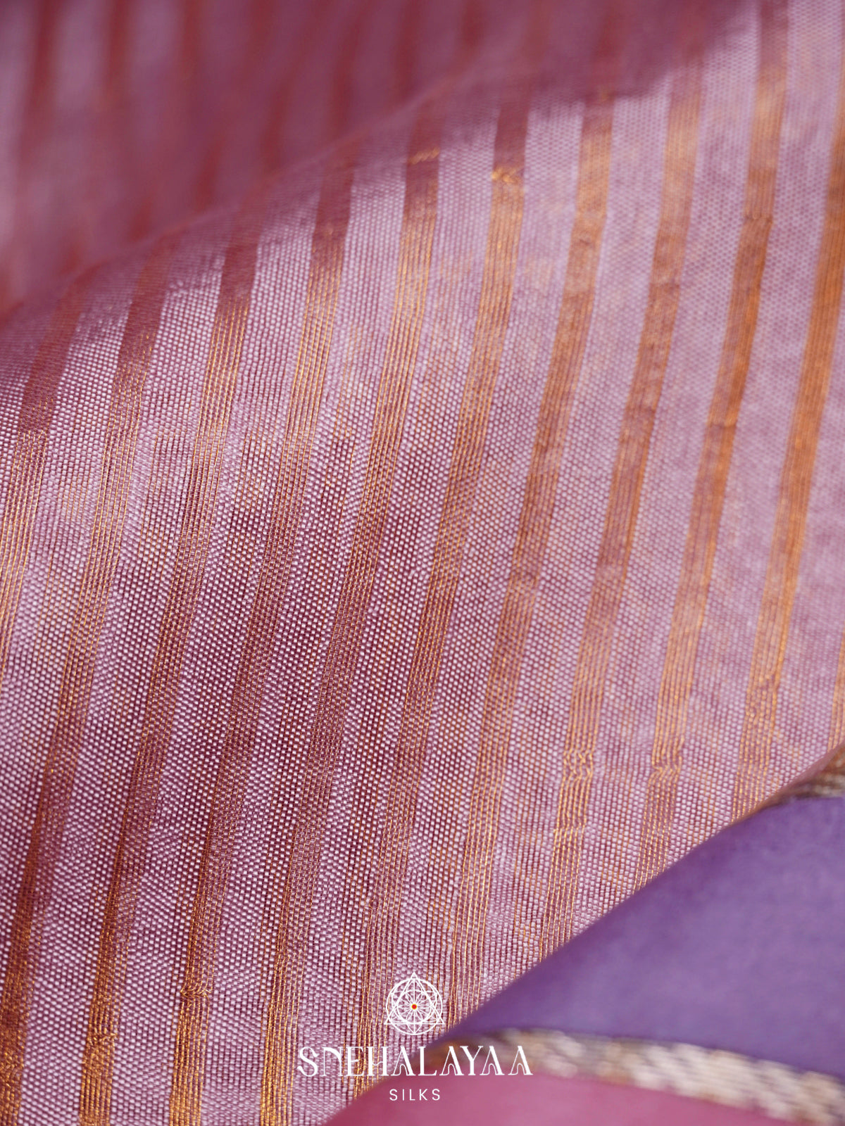 Lilac  Kora Silk Saree