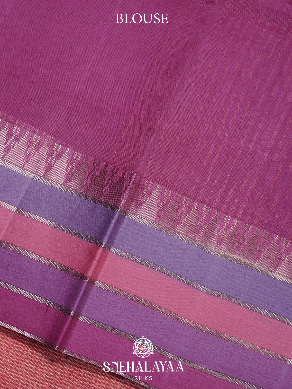 Lilac  Kora Silk Saree