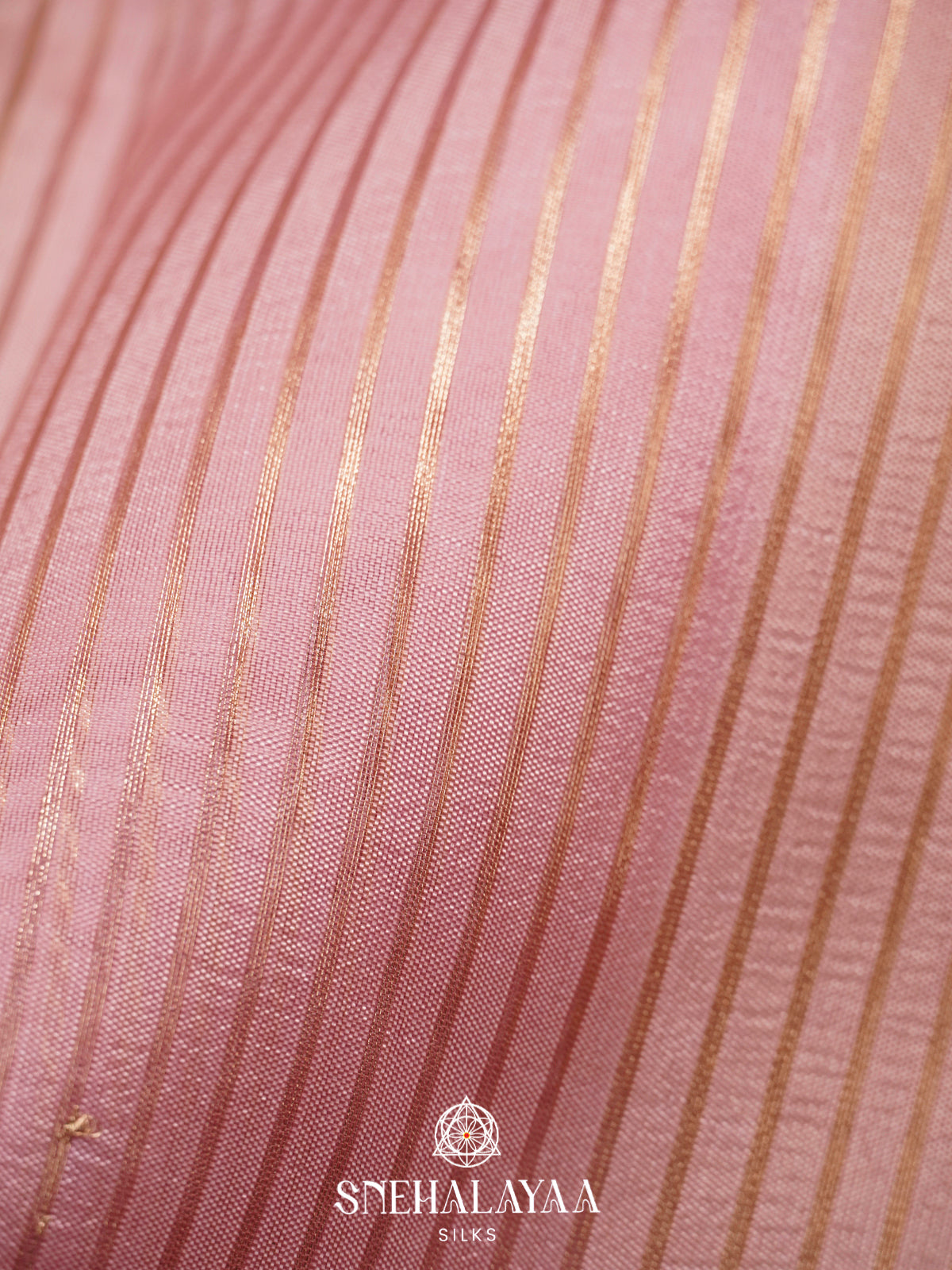 Pink  Kora Silk Saree