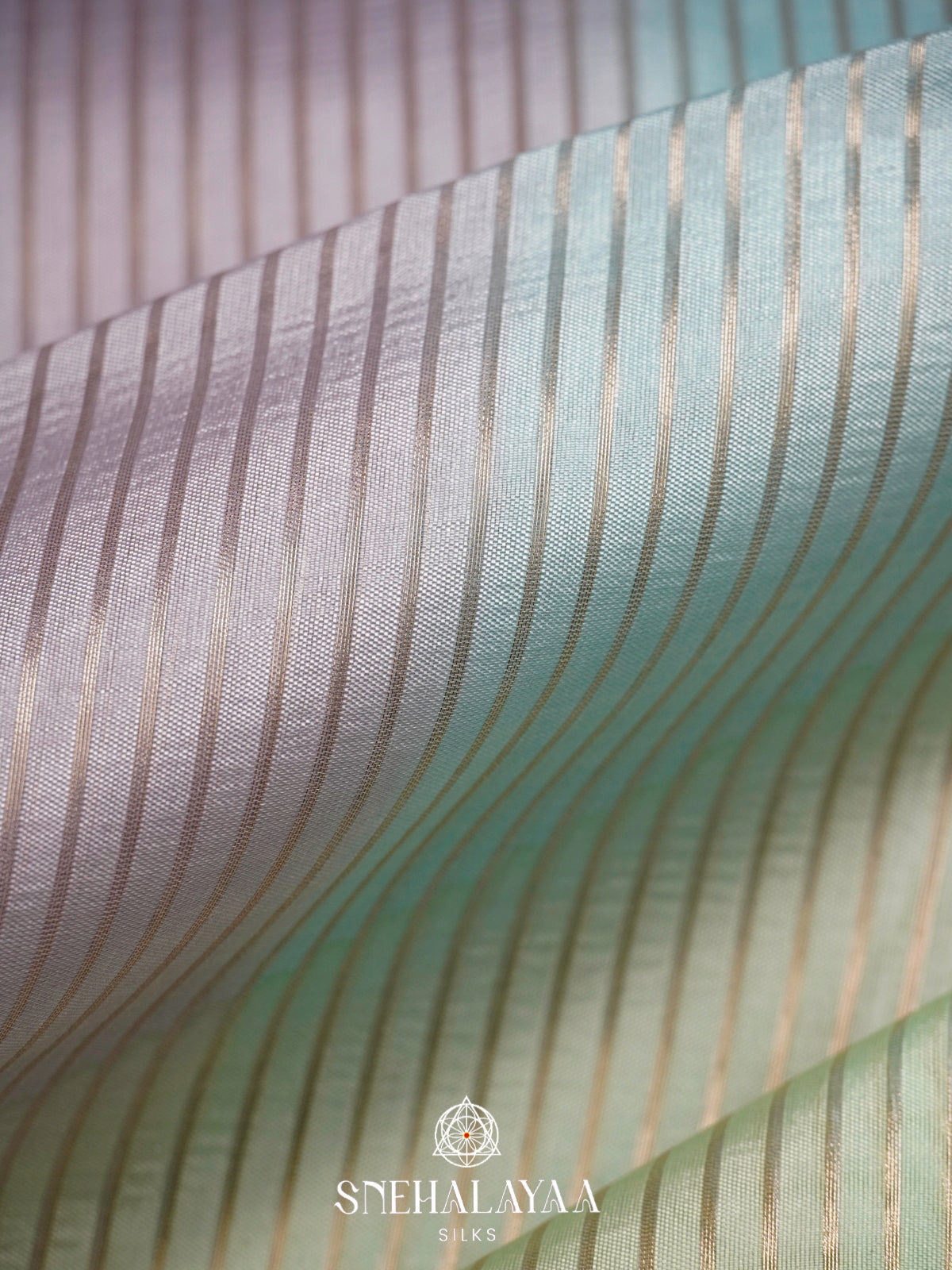 Blue  Kora Silk Saree
