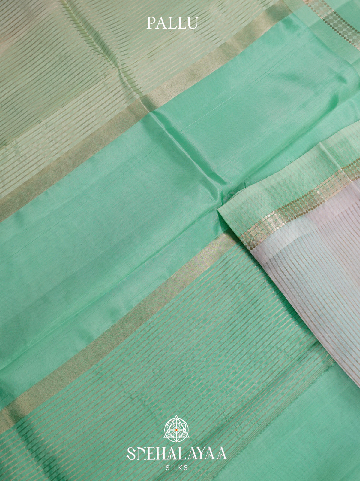 Blue  Kora Silk Saree