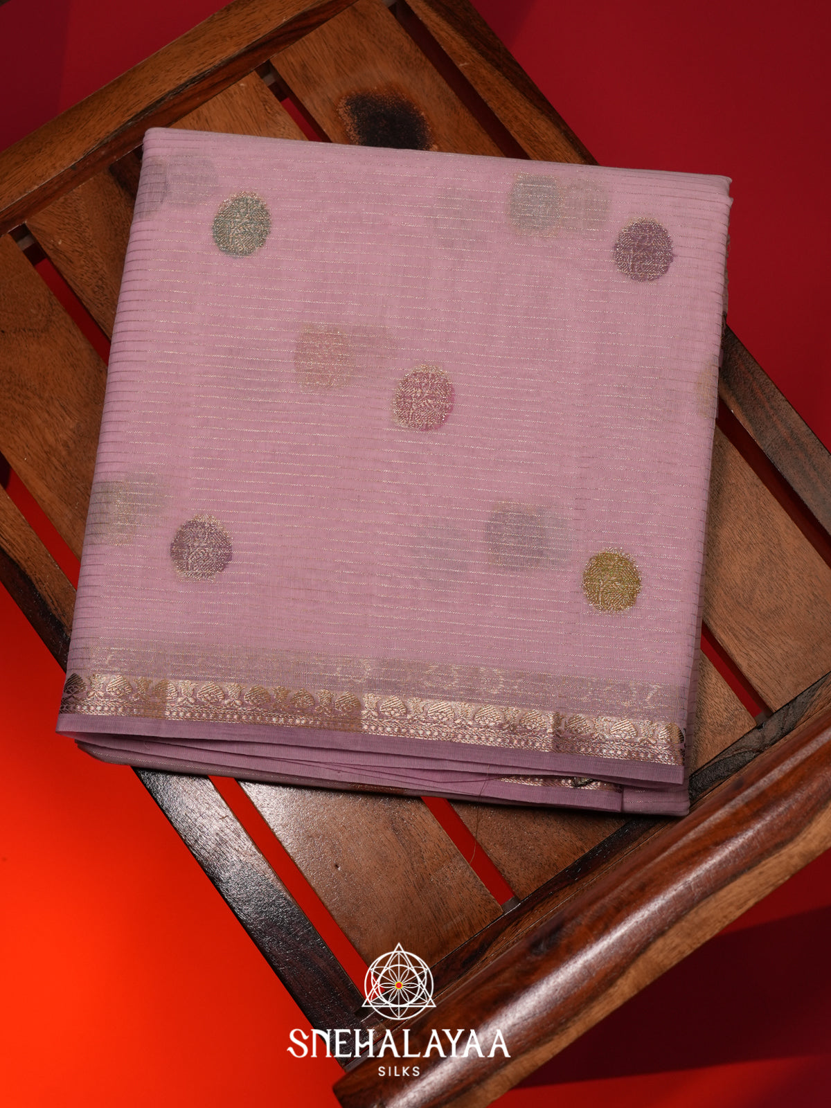 Pink Linen Saree