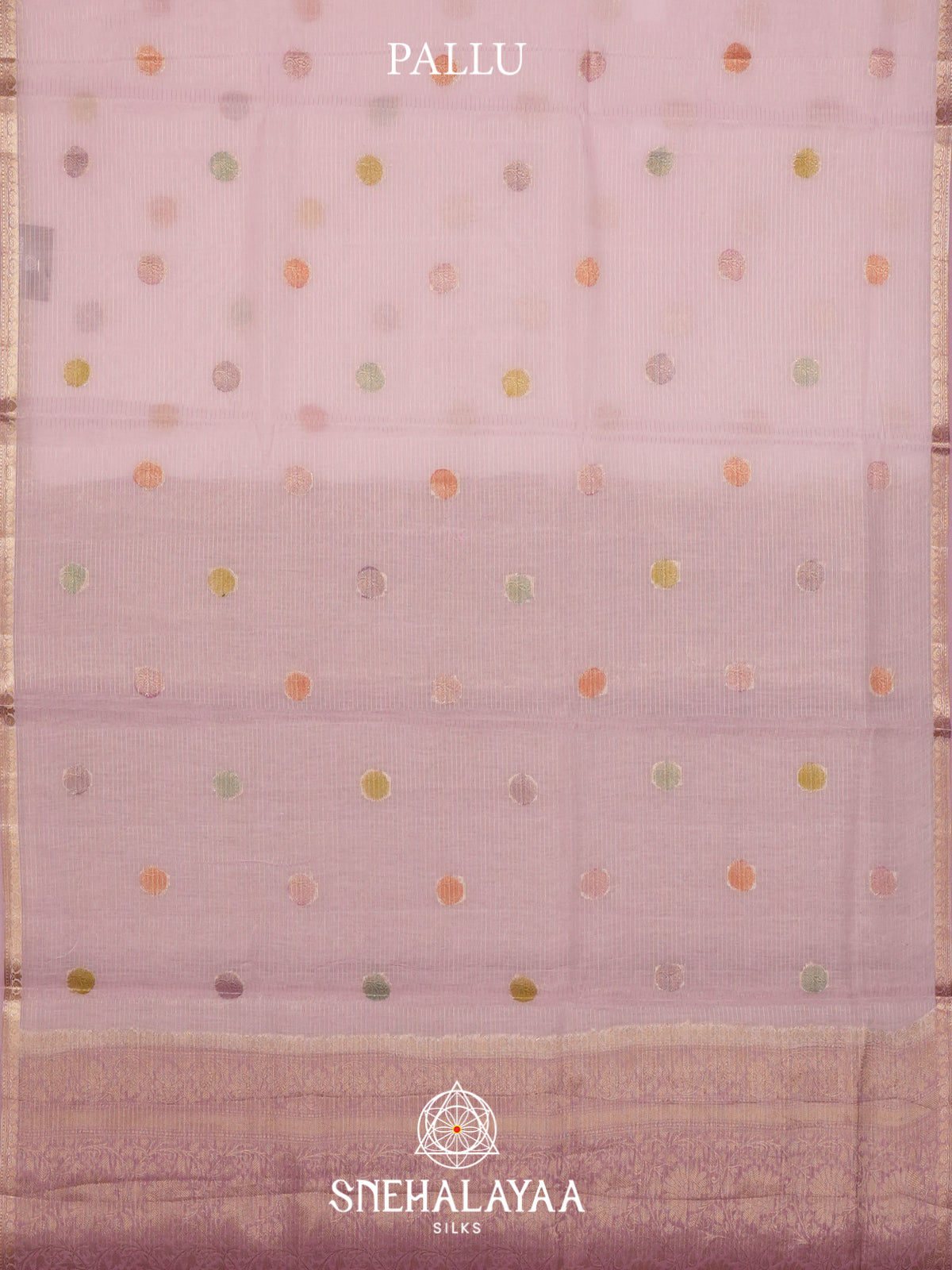 Pink Linen Saree
