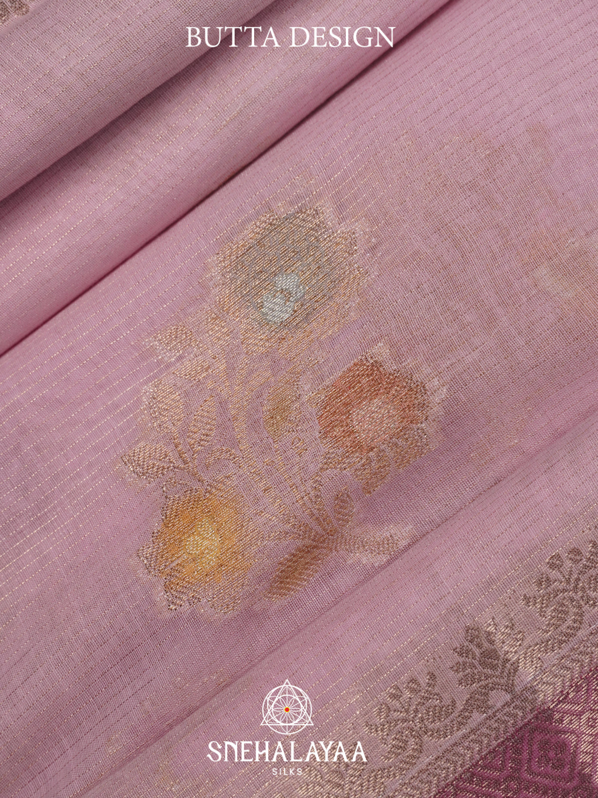 Pale Pink Linen Saree