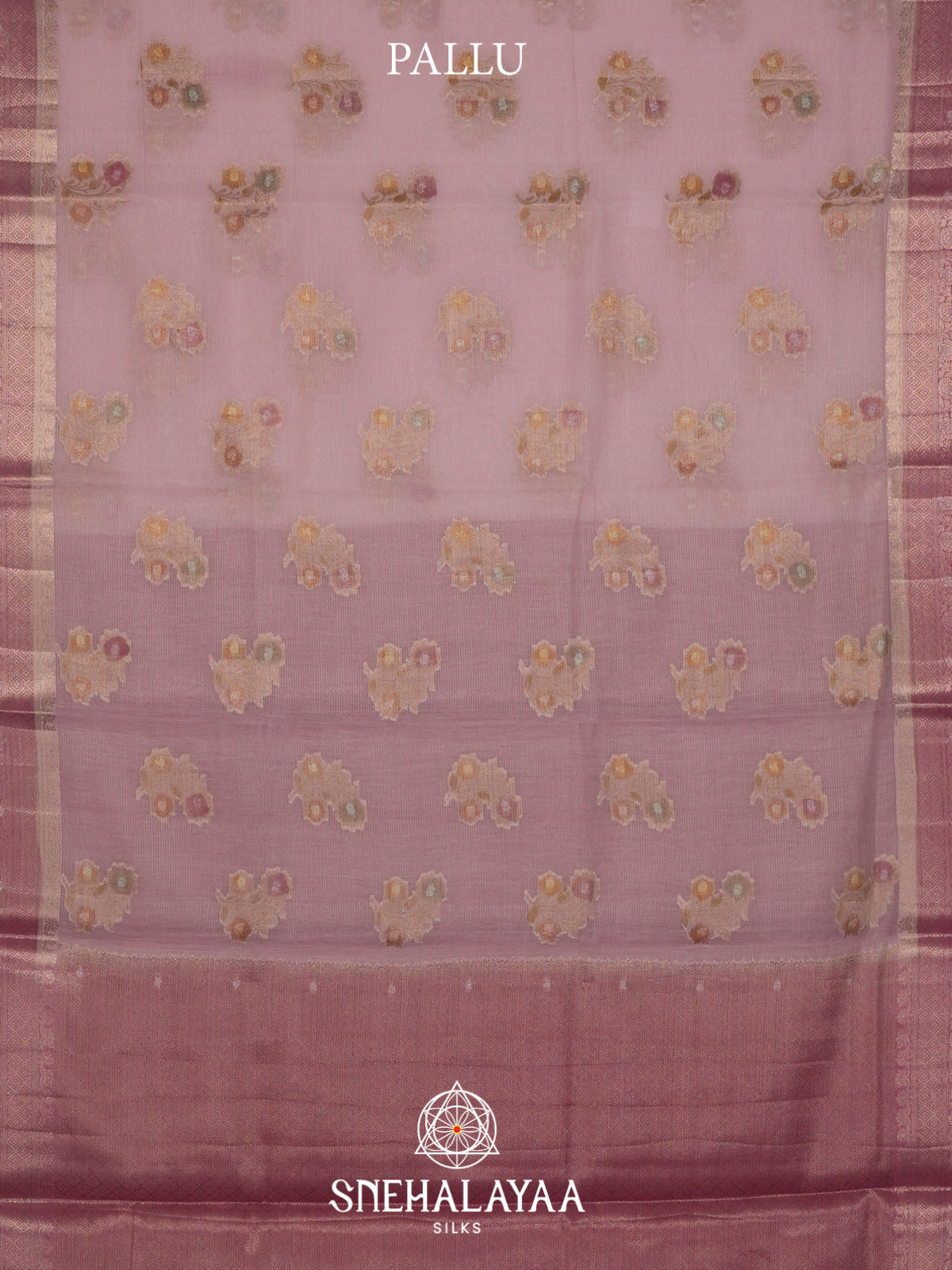 Pale Pink Linen Saree