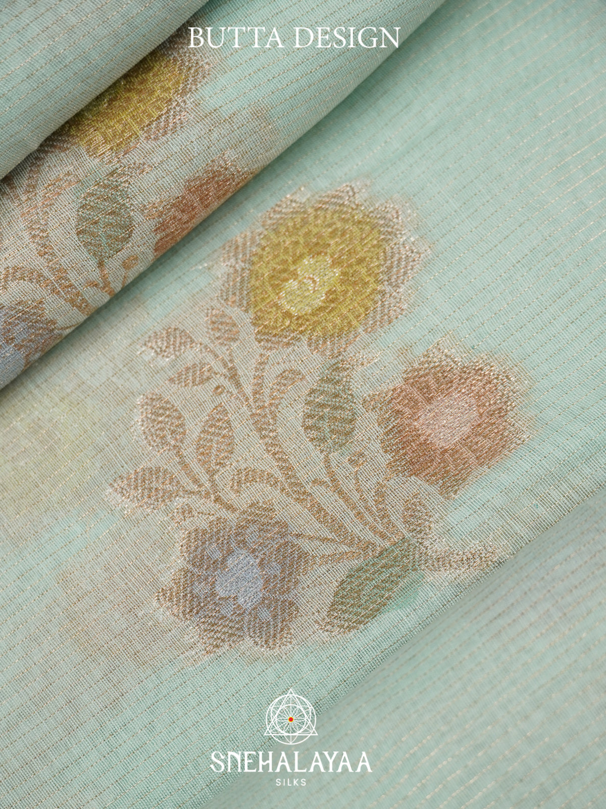 Mint Green Linen Saree
