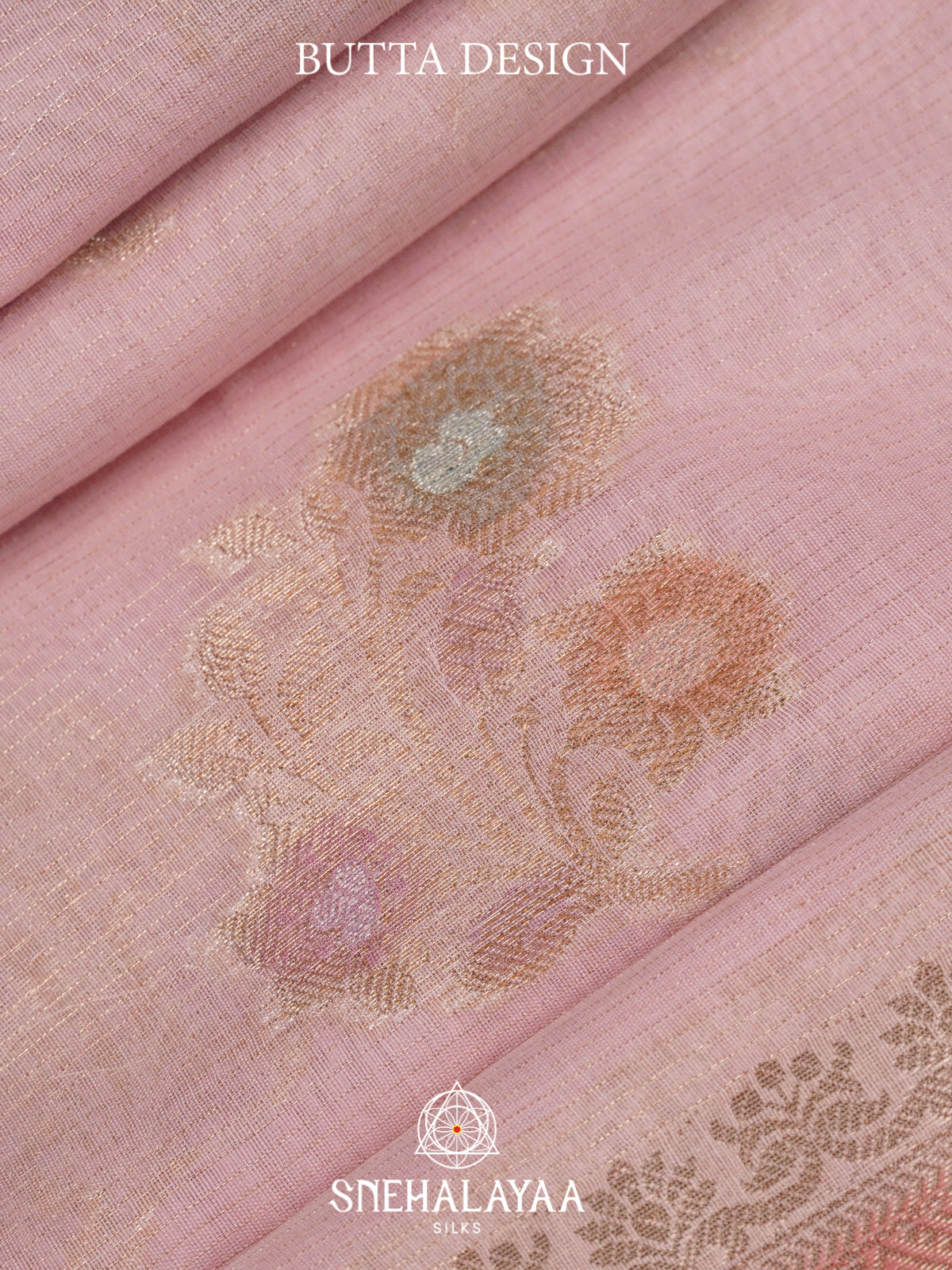 Baby Pink Linen Saree