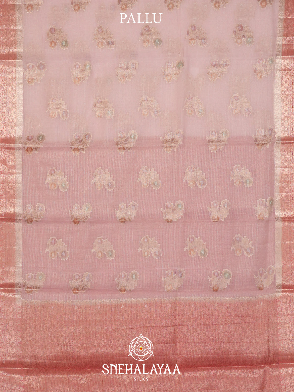 Baby Pink Linen Saree
