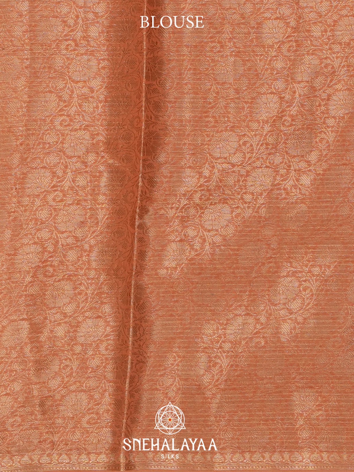Pale Peach Linen Saree