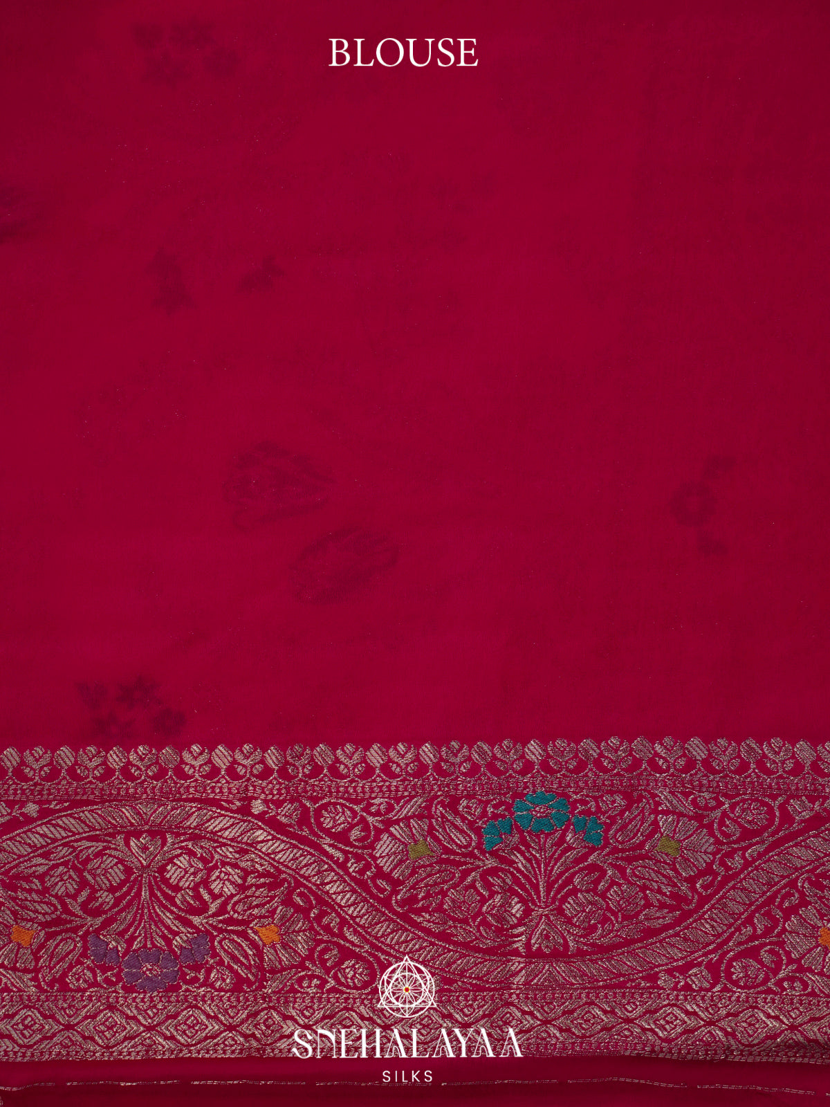 Baby Pink Banaras Silk Saree