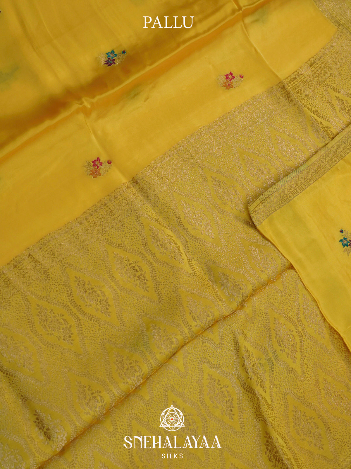 Yellow Banaras Silk Saree