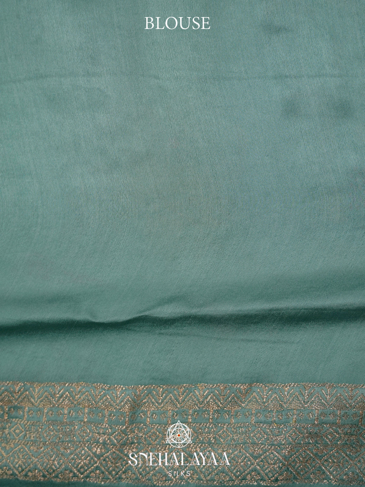 Seafoam Green Banaras Silk Saree