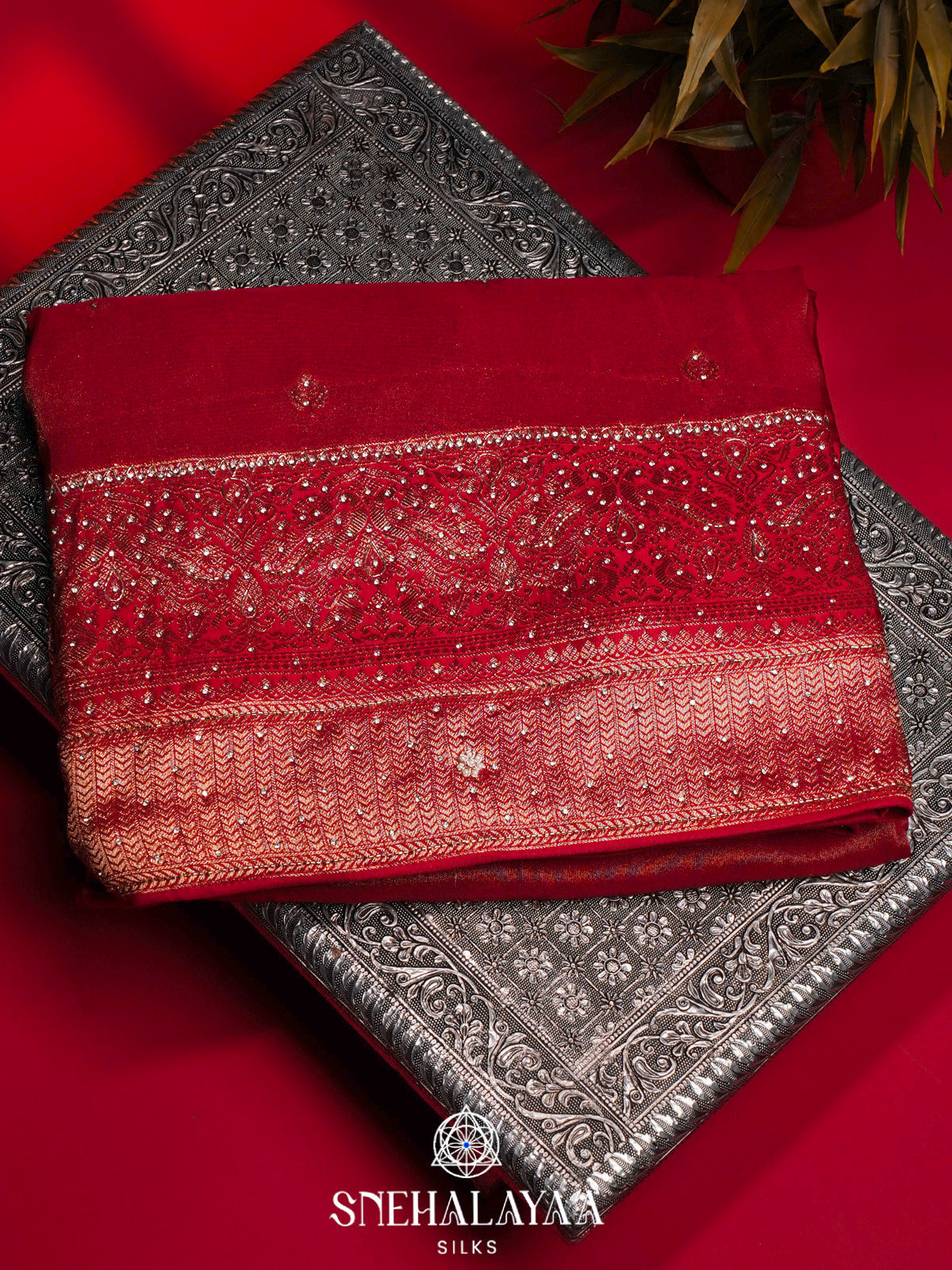 Red Banaras Saree