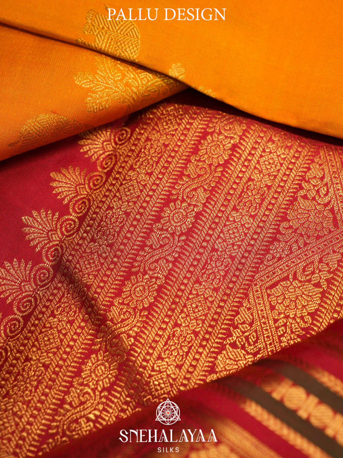 Mango Yellow kanjivaram Silk Saree