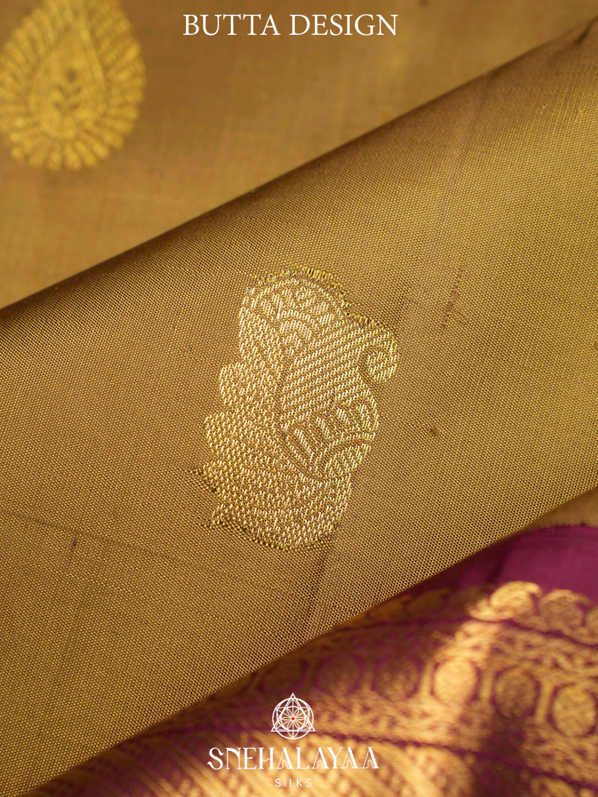 Gold Kanjivaram Silk Saree