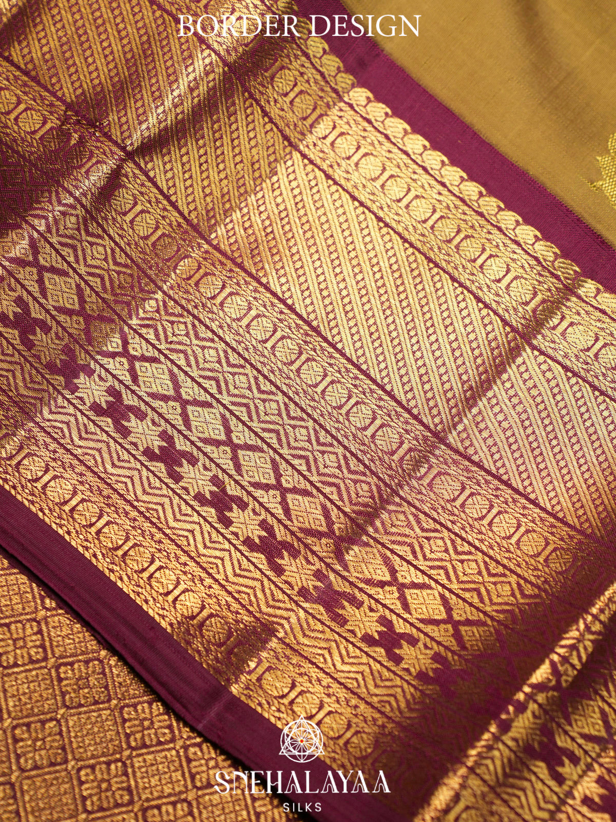 Gold Kanjivaram Silk Saree