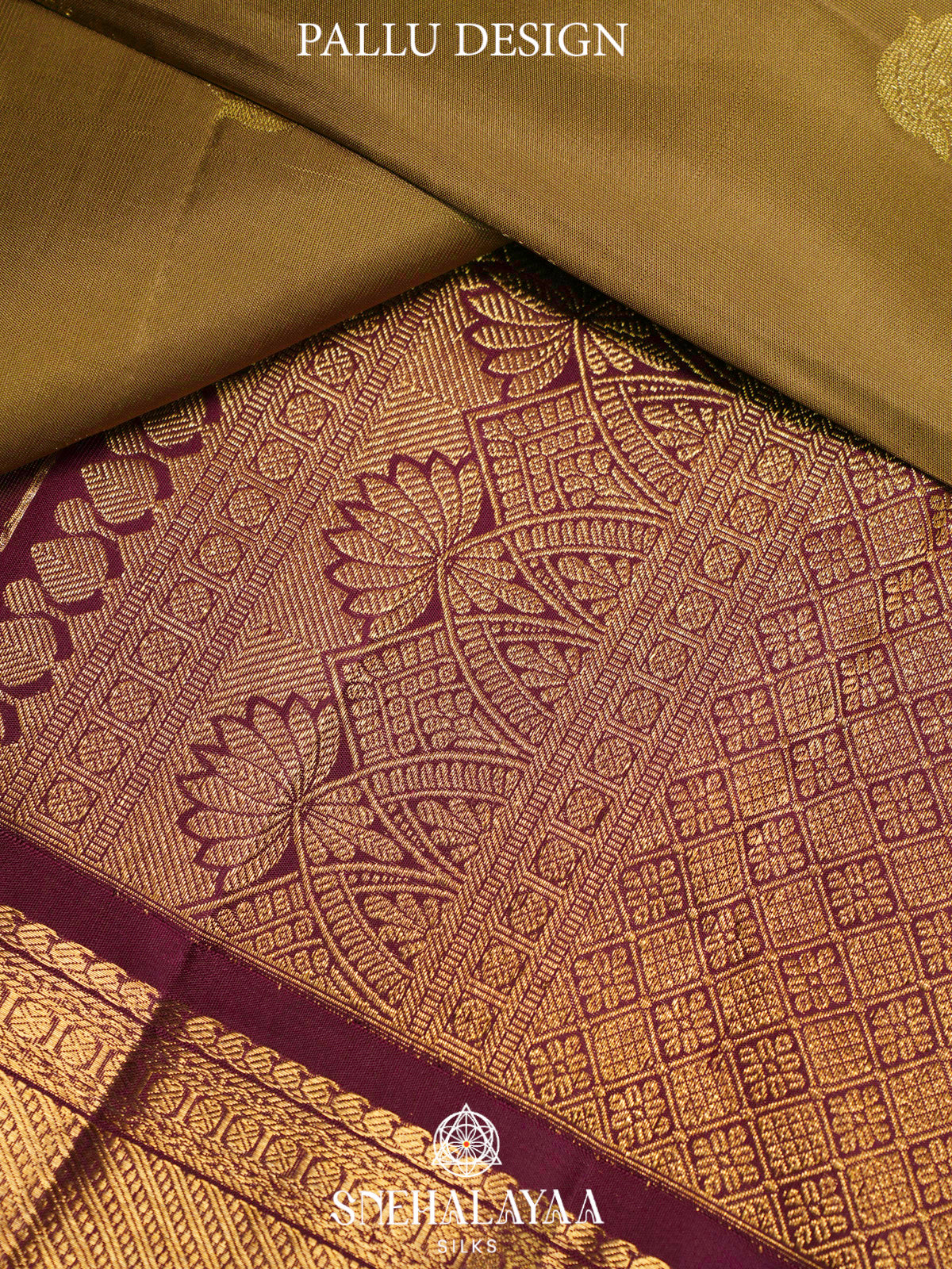 Gold Kanjivaram Silk Saree