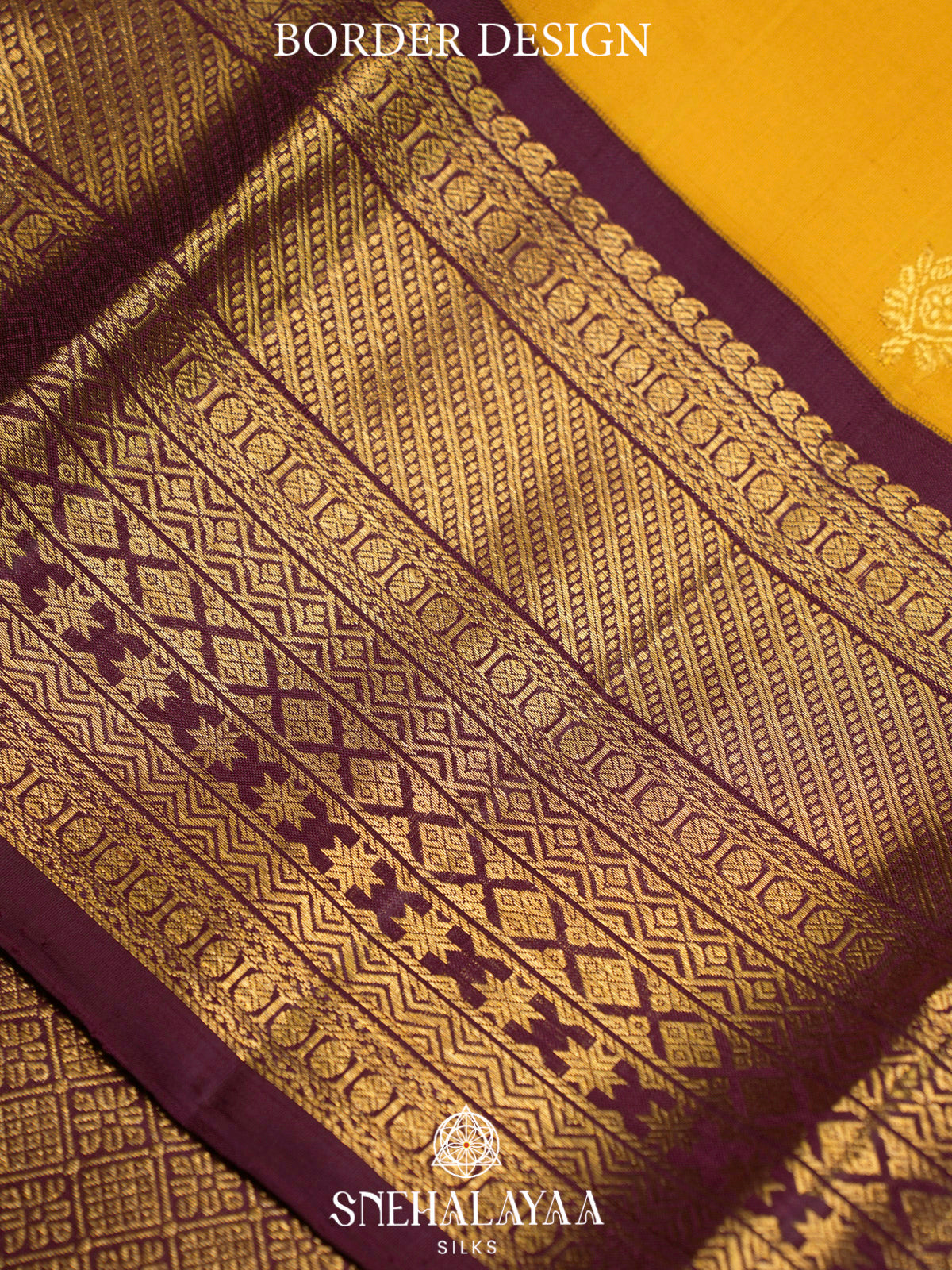 Mango Yellow Kanjivaram Silk Saree