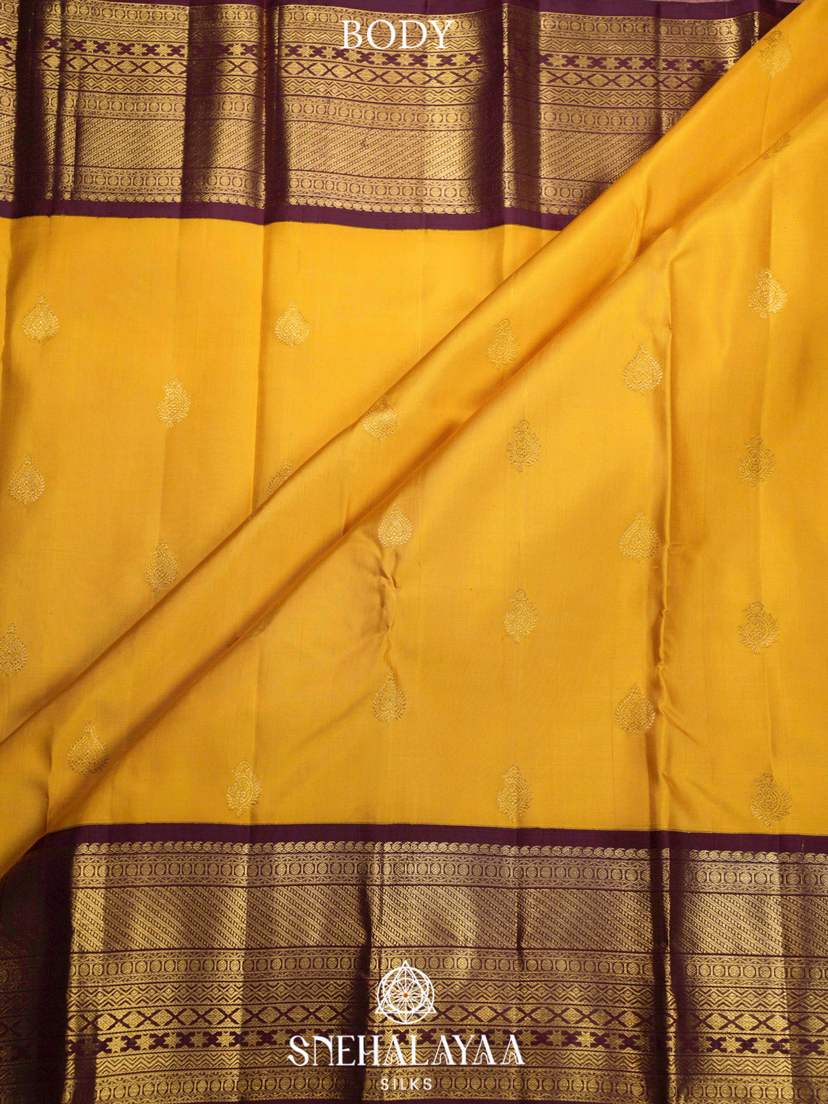 Mango Yellow Kanjivaram Silk Saree