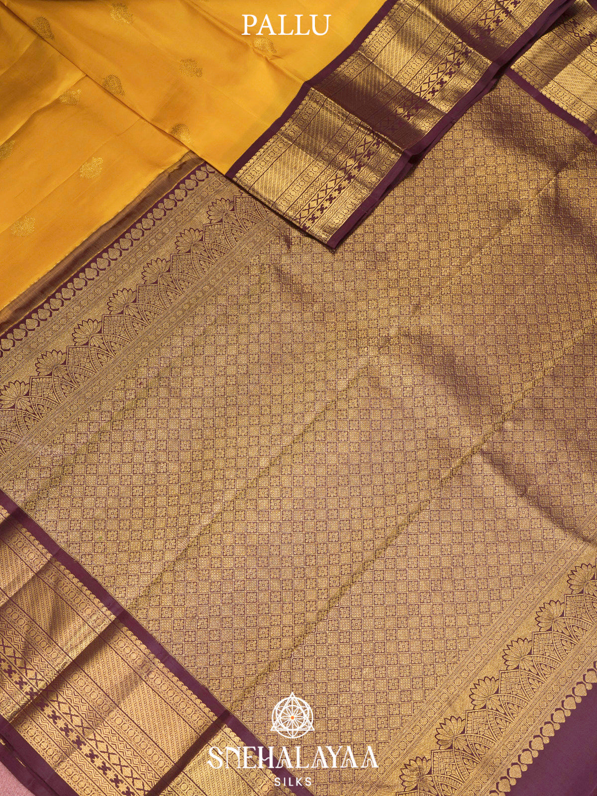Mango Yellow Kanjivaram Silk Saree