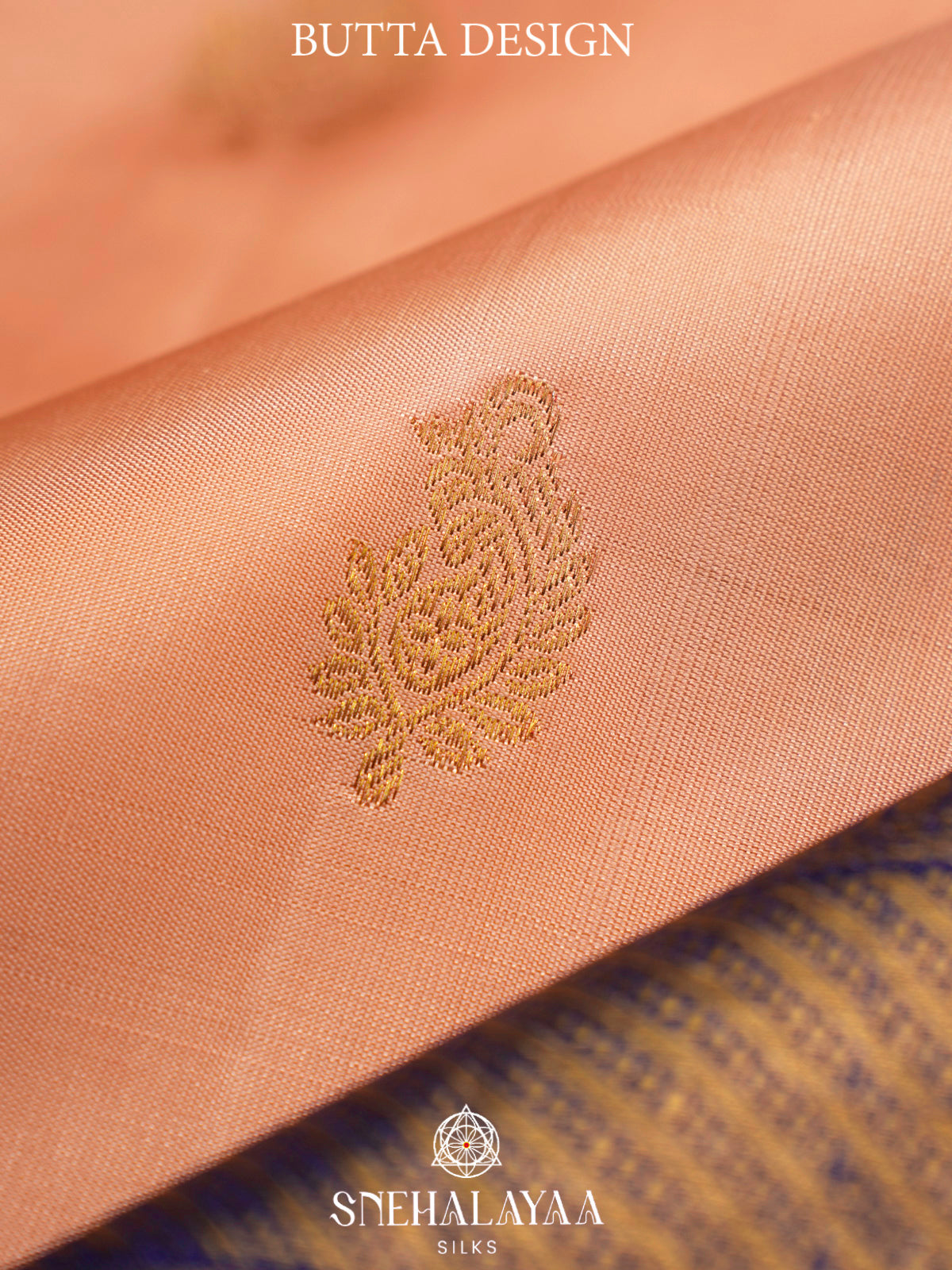Peach Kanjivaram Silk Saree