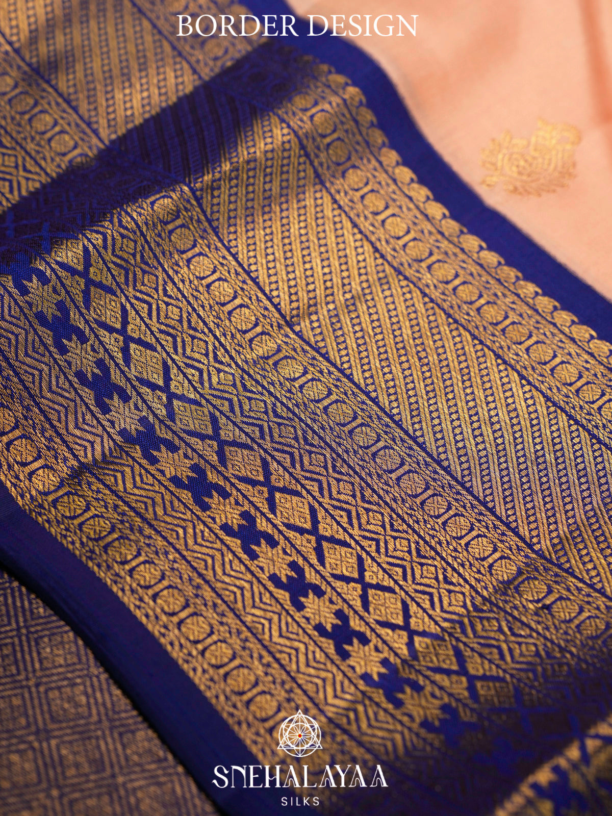 Peach Kanjivaram Silk Saree