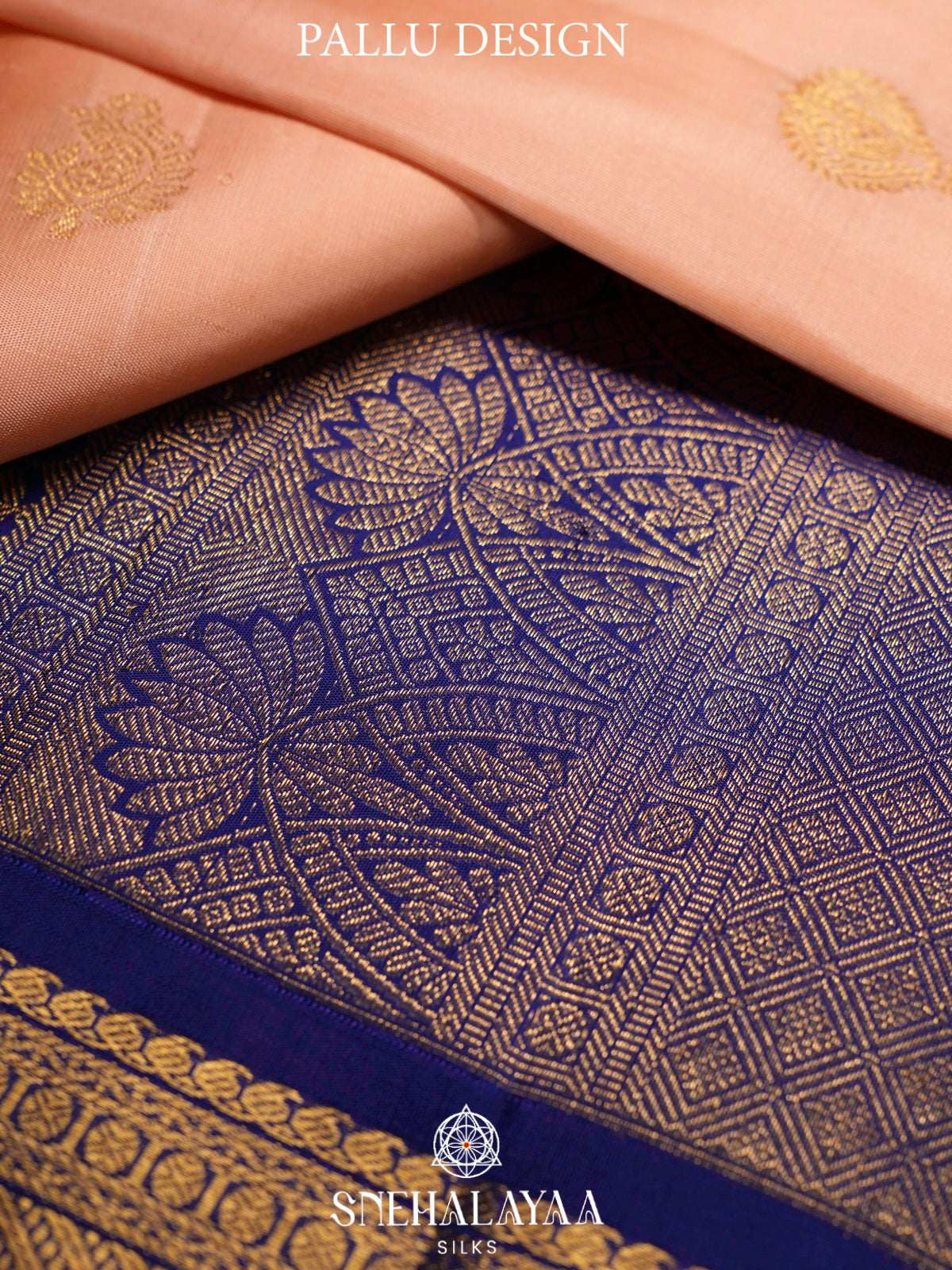 Peach Kanjivaram Silk Saree