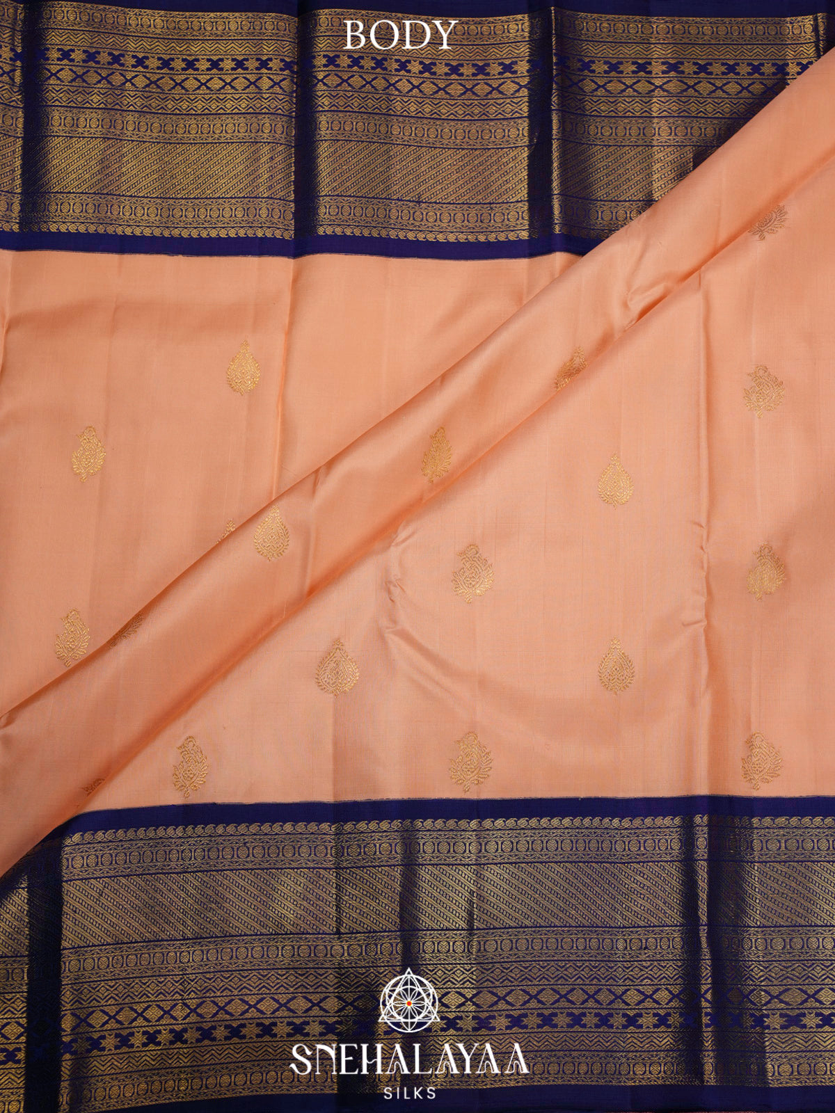 Peach Kanjivaram Silk Saree