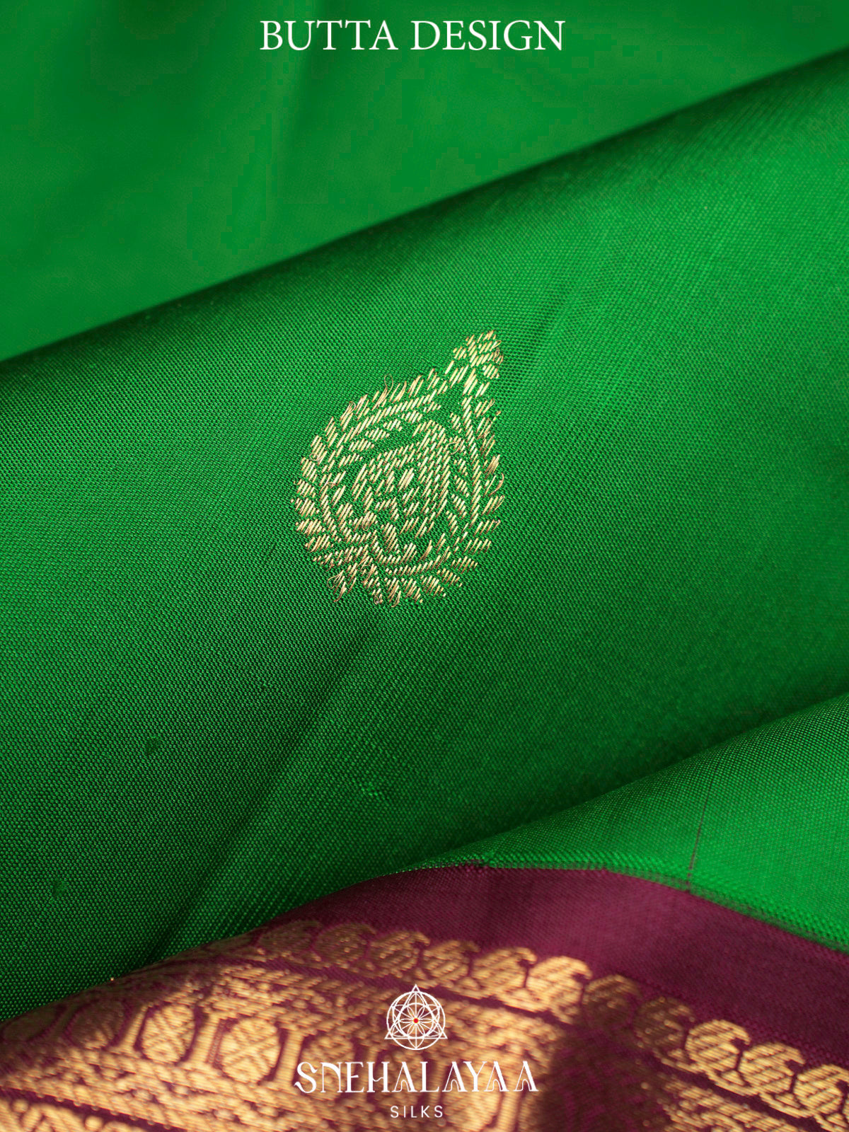 Emerald Green Kanjivaram Silk Saree
