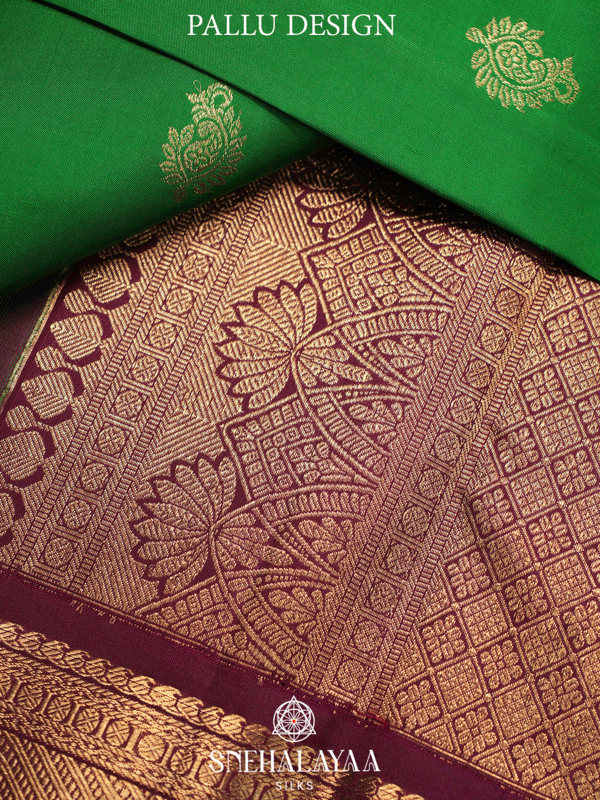 Emerald Green Kanjivaram Silk Saree