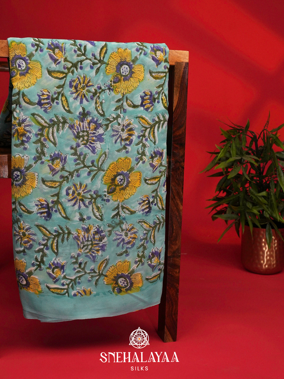 Mint Green Georgette Saree
