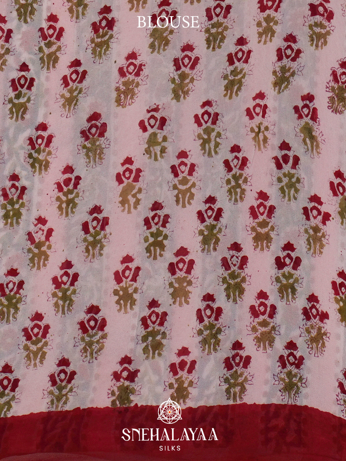 Pink Georgette Saree