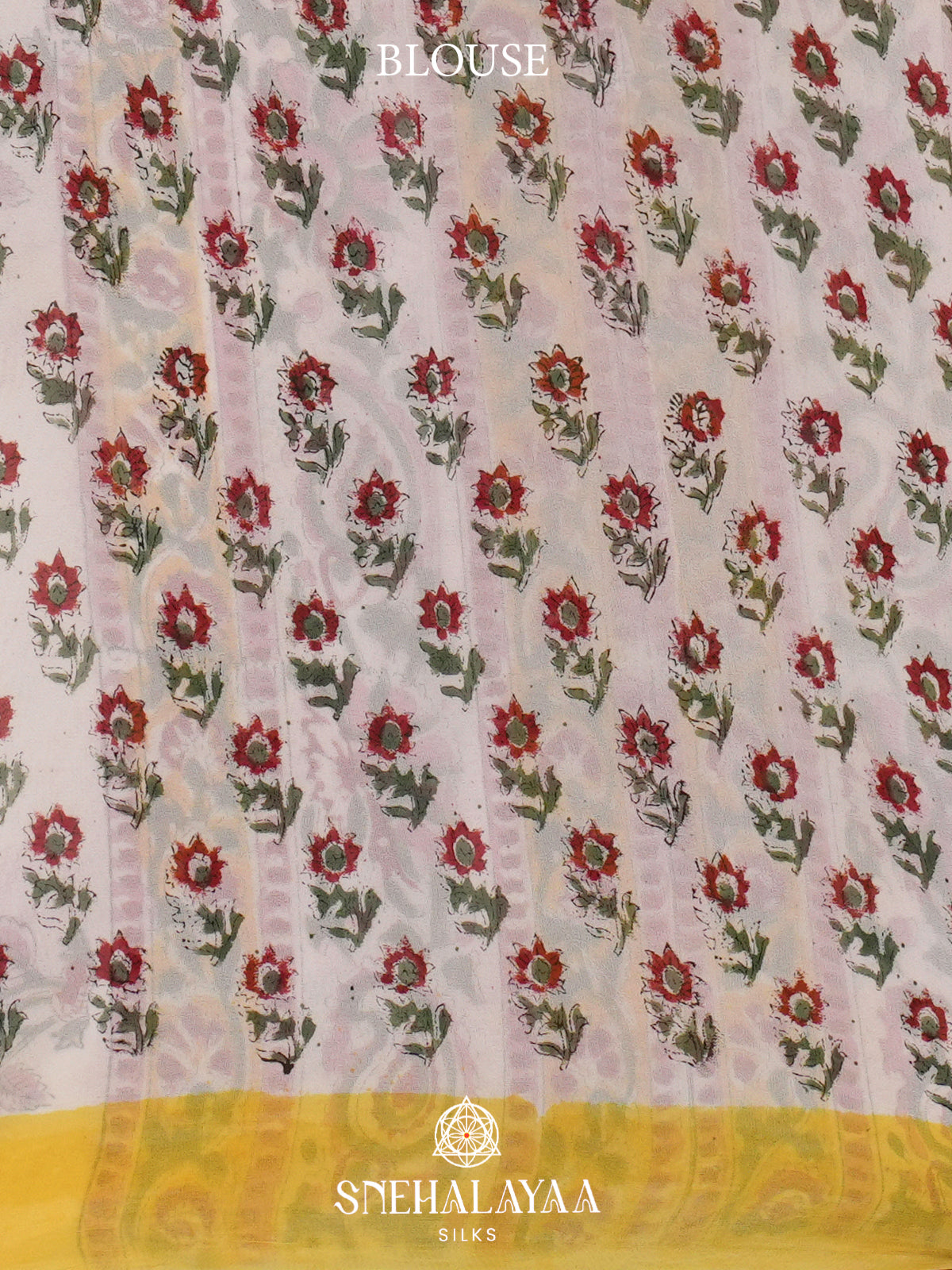 Yellow Georgette Saree