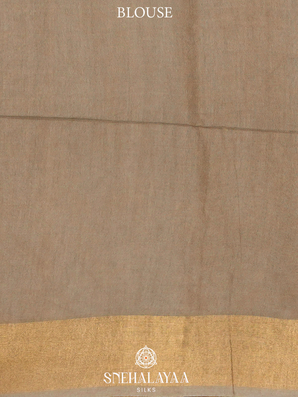 Beige Bamboo Silk Saree