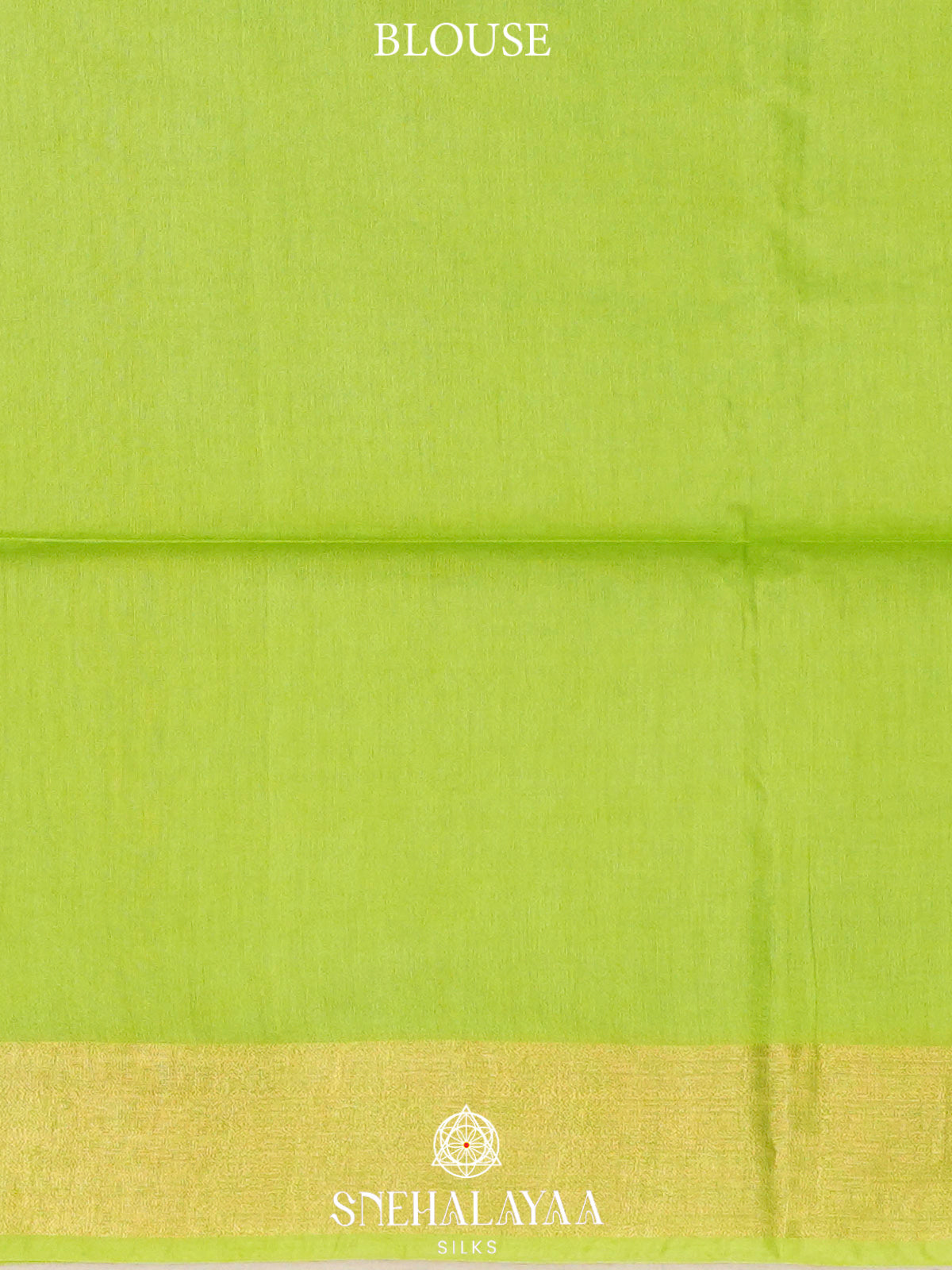 Lime Green Bamboo Silk Saree