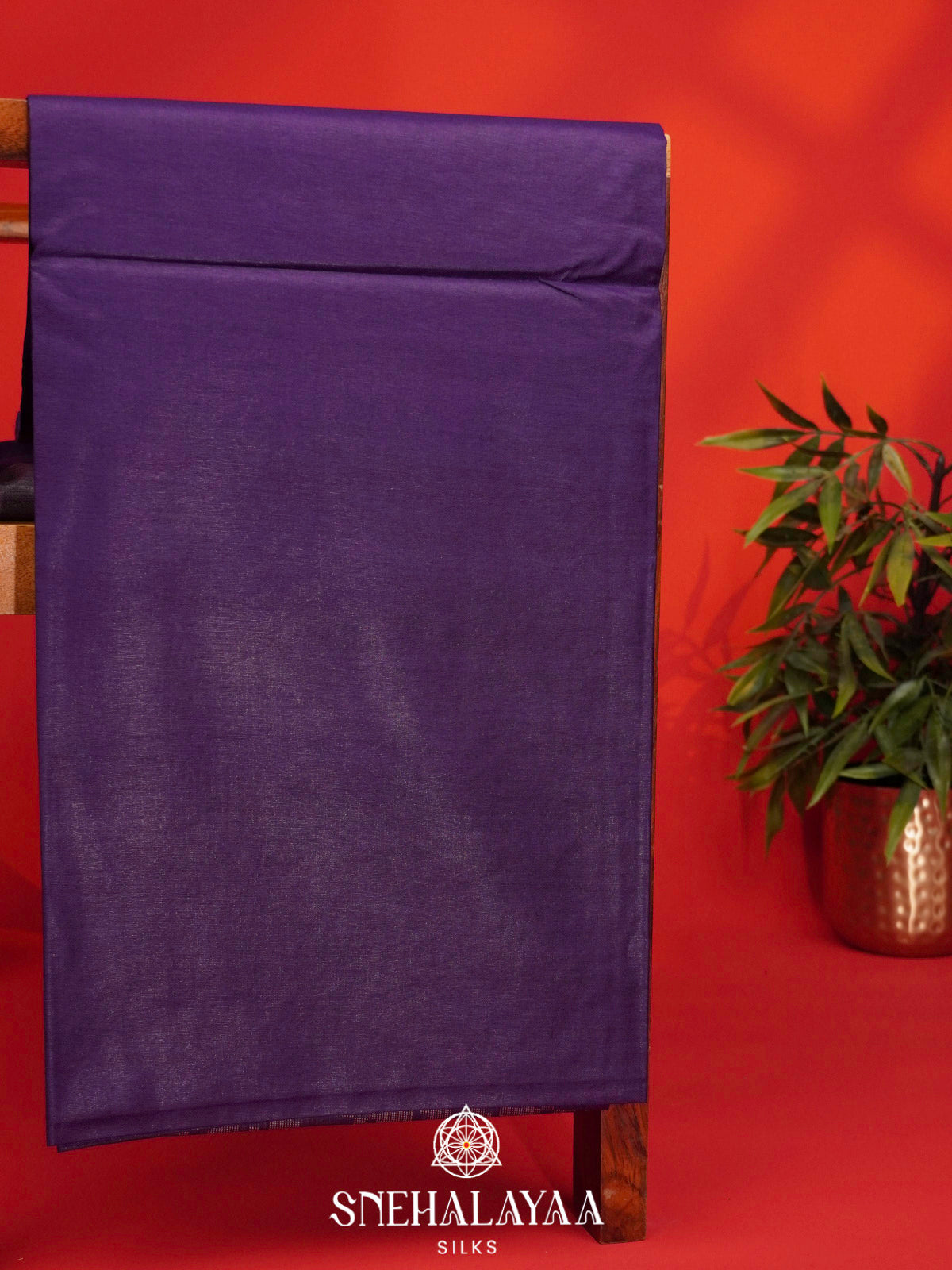 Purple Bamboo Silk Saree