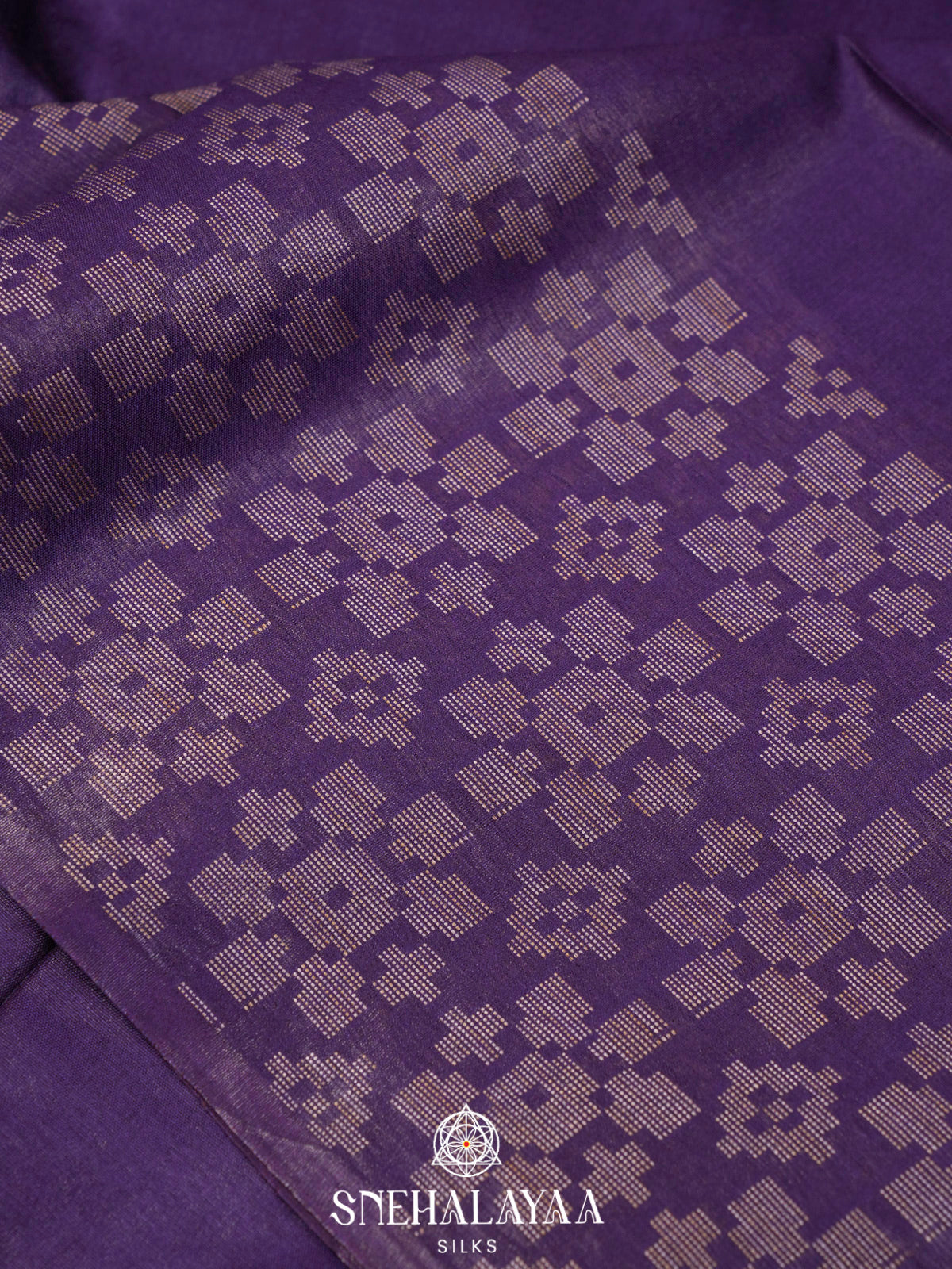 Purple Bamboo Silk Saree