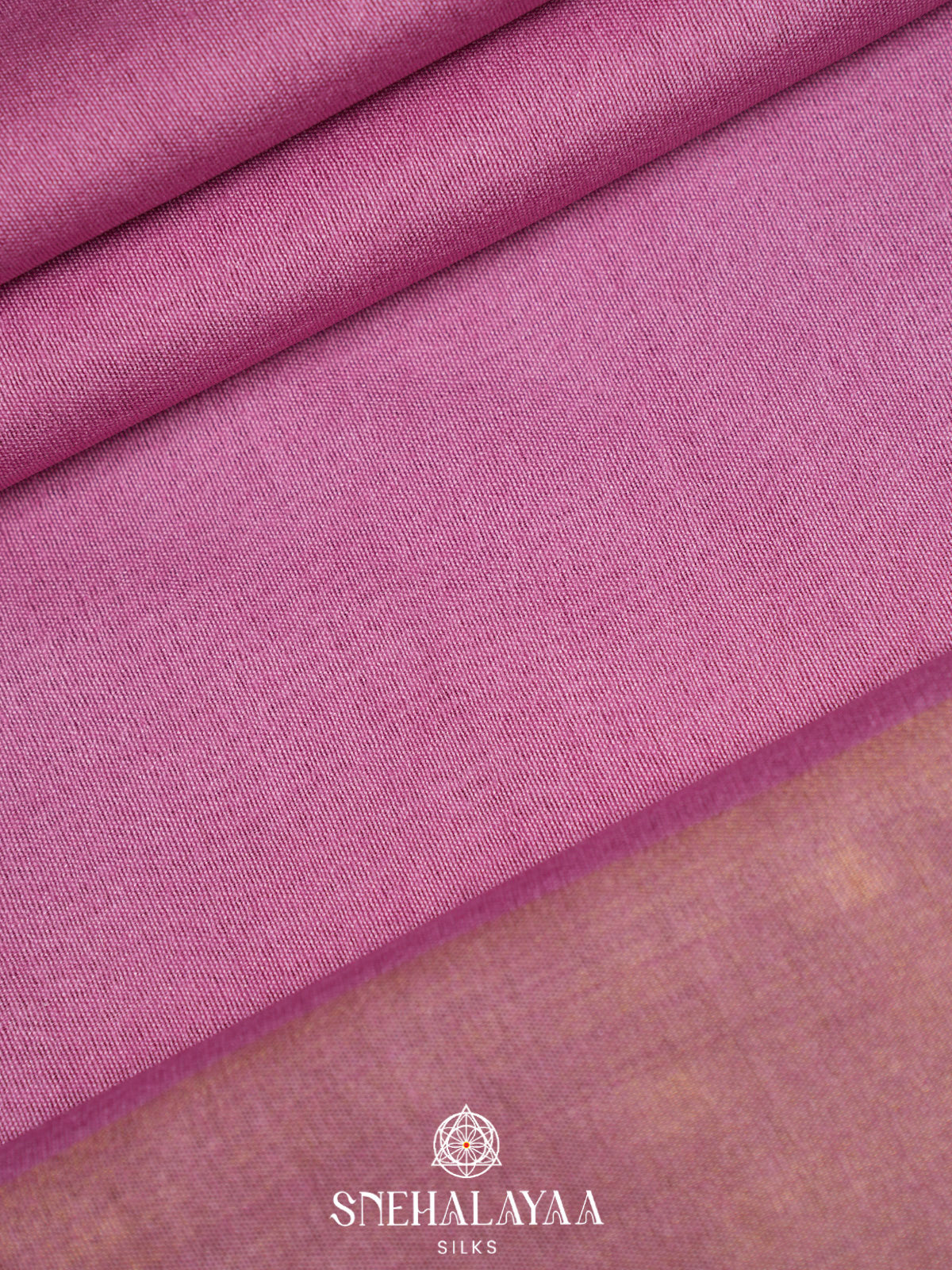 Orchid Pink Bamboo Silk Saree