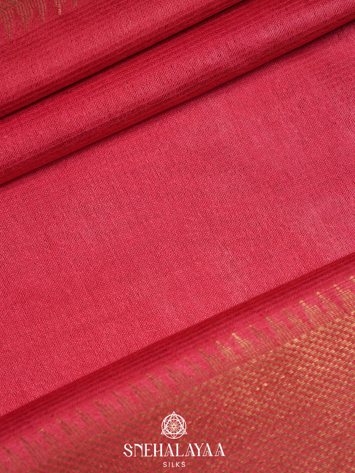 Pink Bamboo Silk Saree