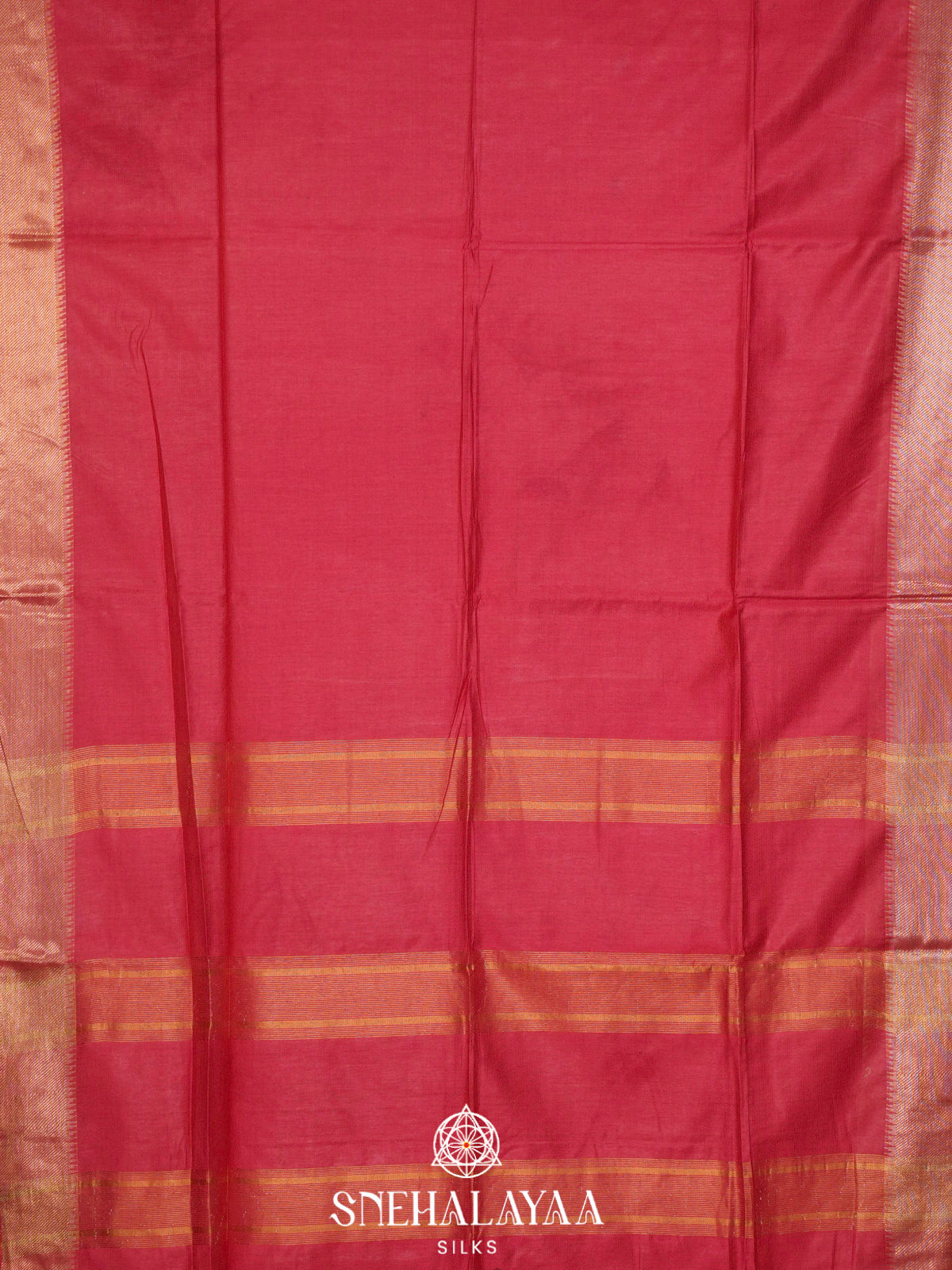 Pink Bamboo Silk Saree
