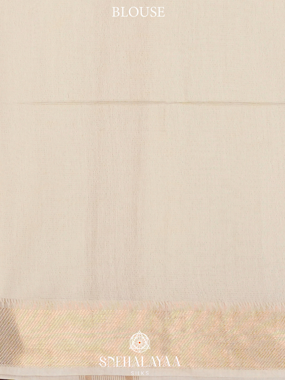 Ivory Bamboo Silk Saree