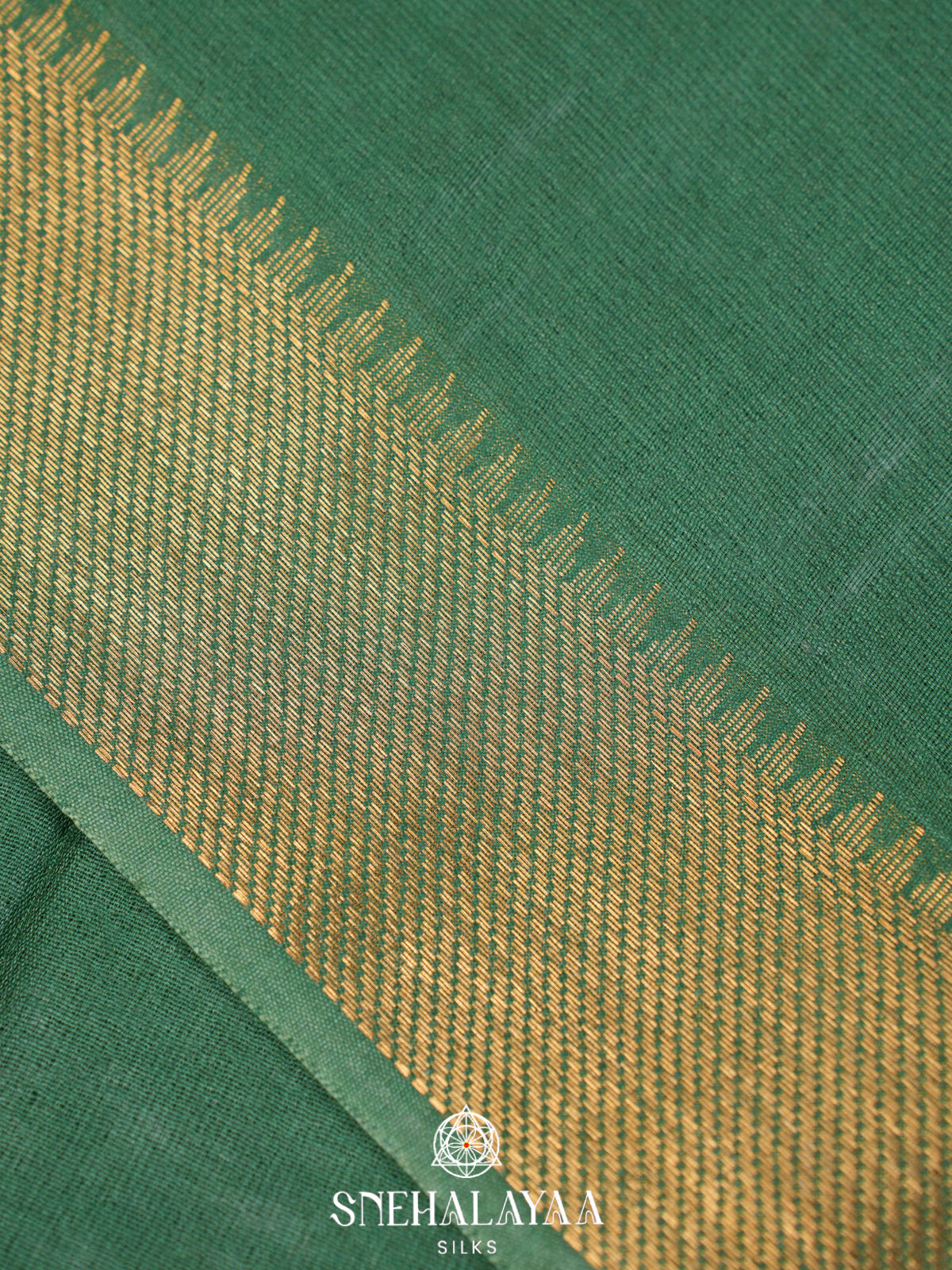 Green Bamboo Silk Saree