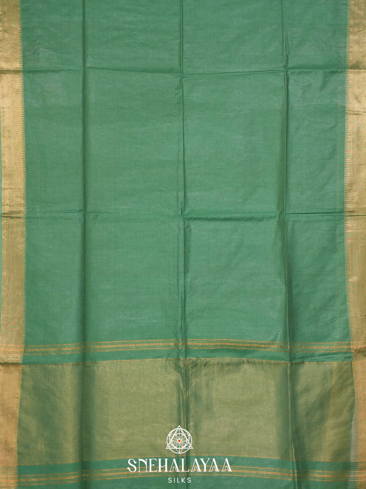 Green Bamboo Silk Saree