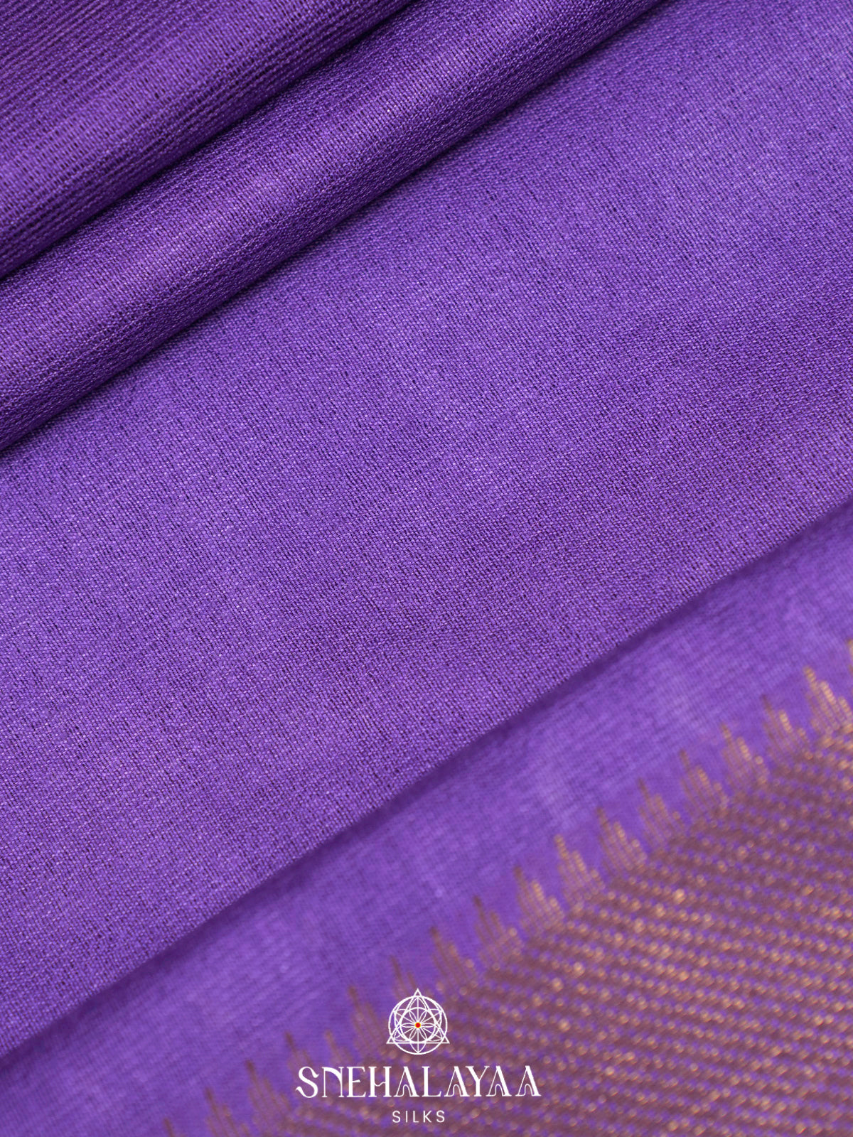 Royal Purple Bamboo Silk Saree