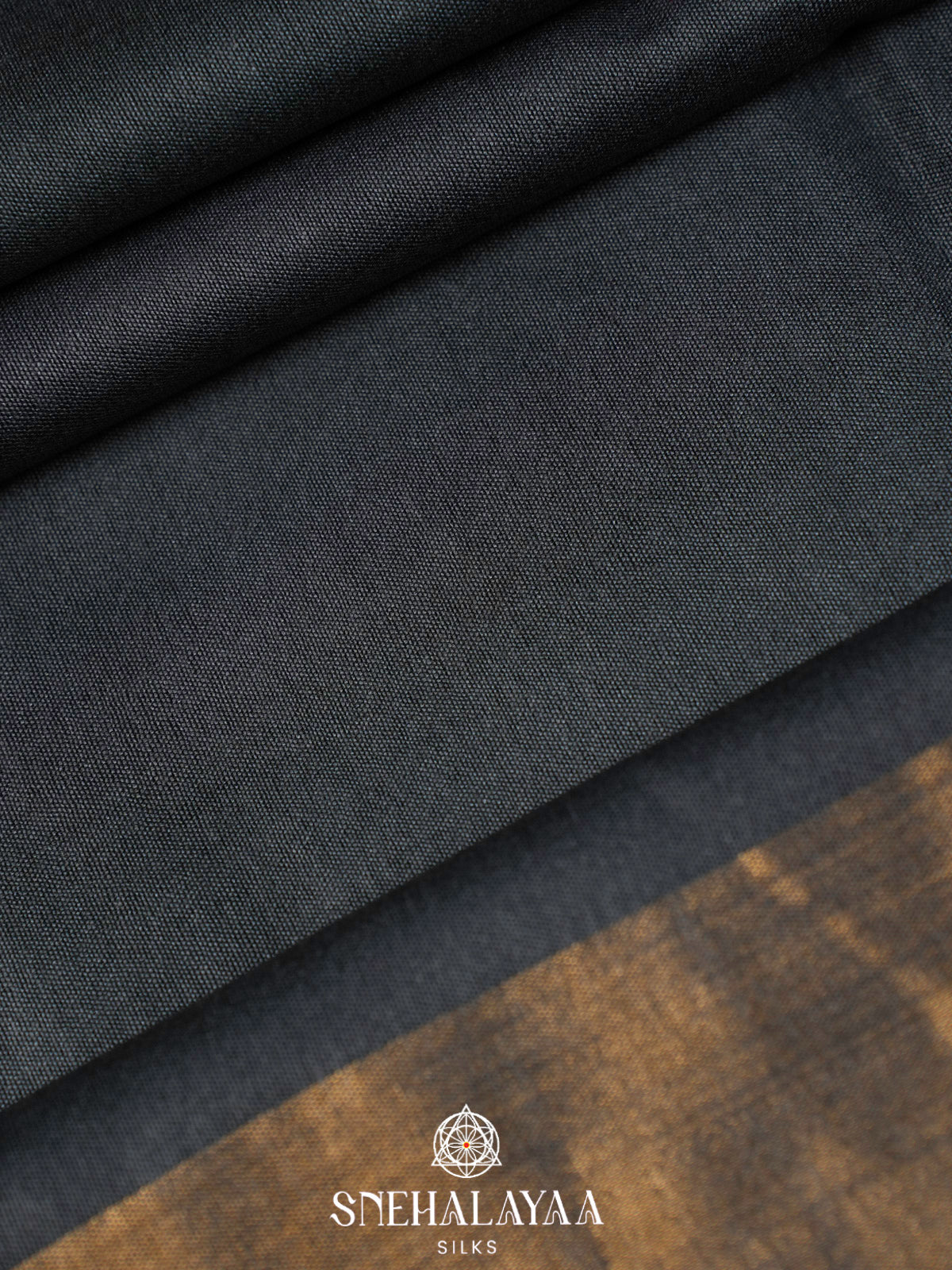 Black Bamboo Silk Saree