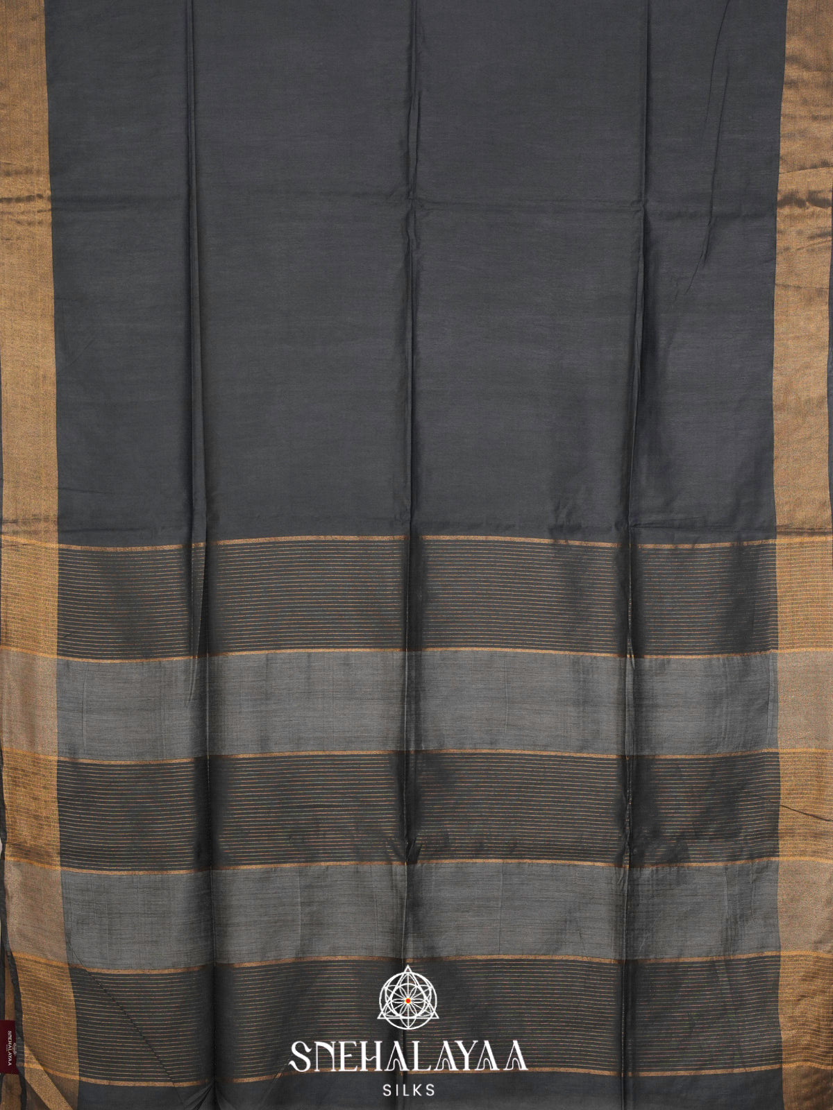 Black Bamboo Silk Saree